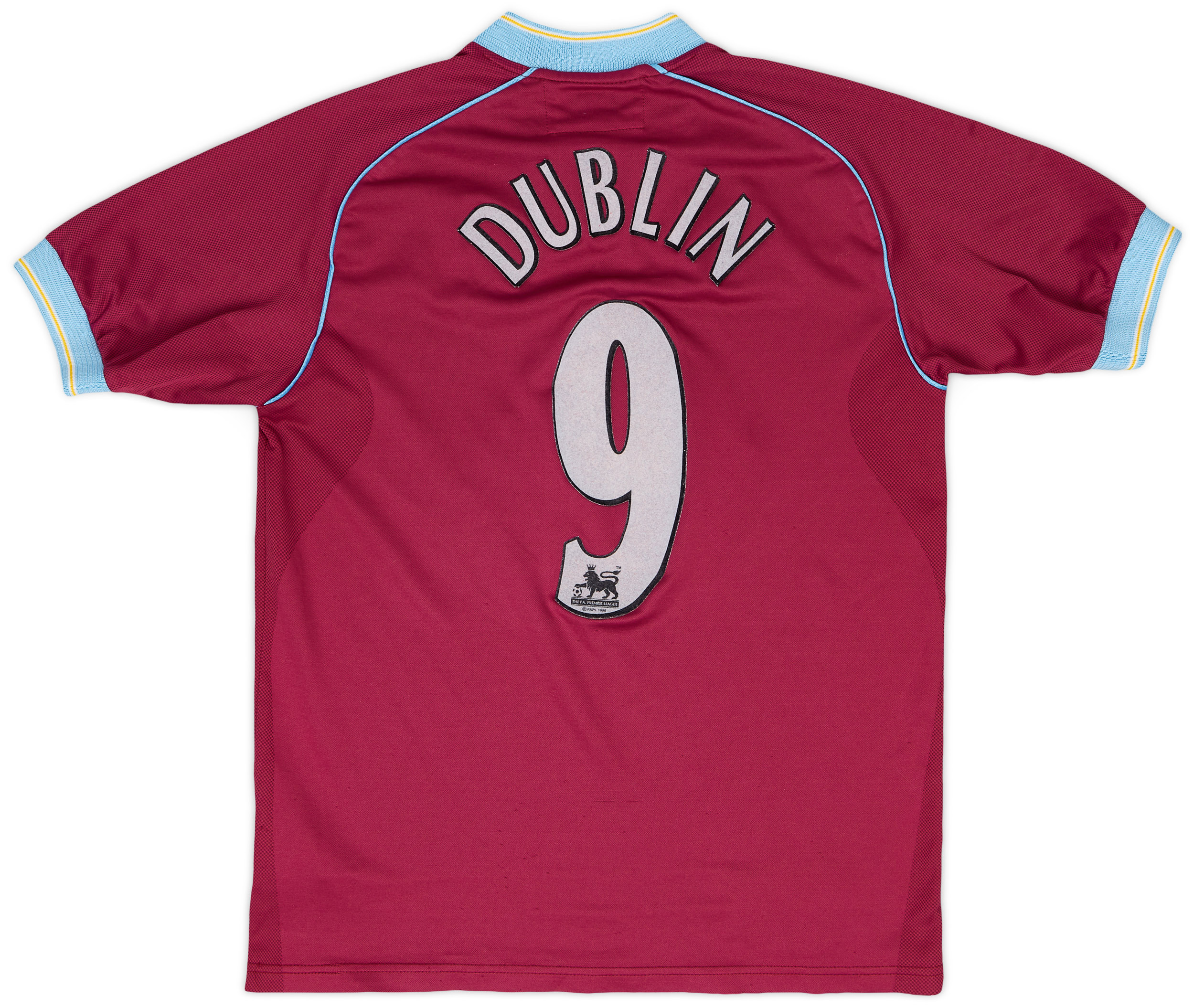 Aston Villa アストンヴィラ 2002 diadora Home Aston Villa 2001 - 2002 Away football Diadora shirt # 14