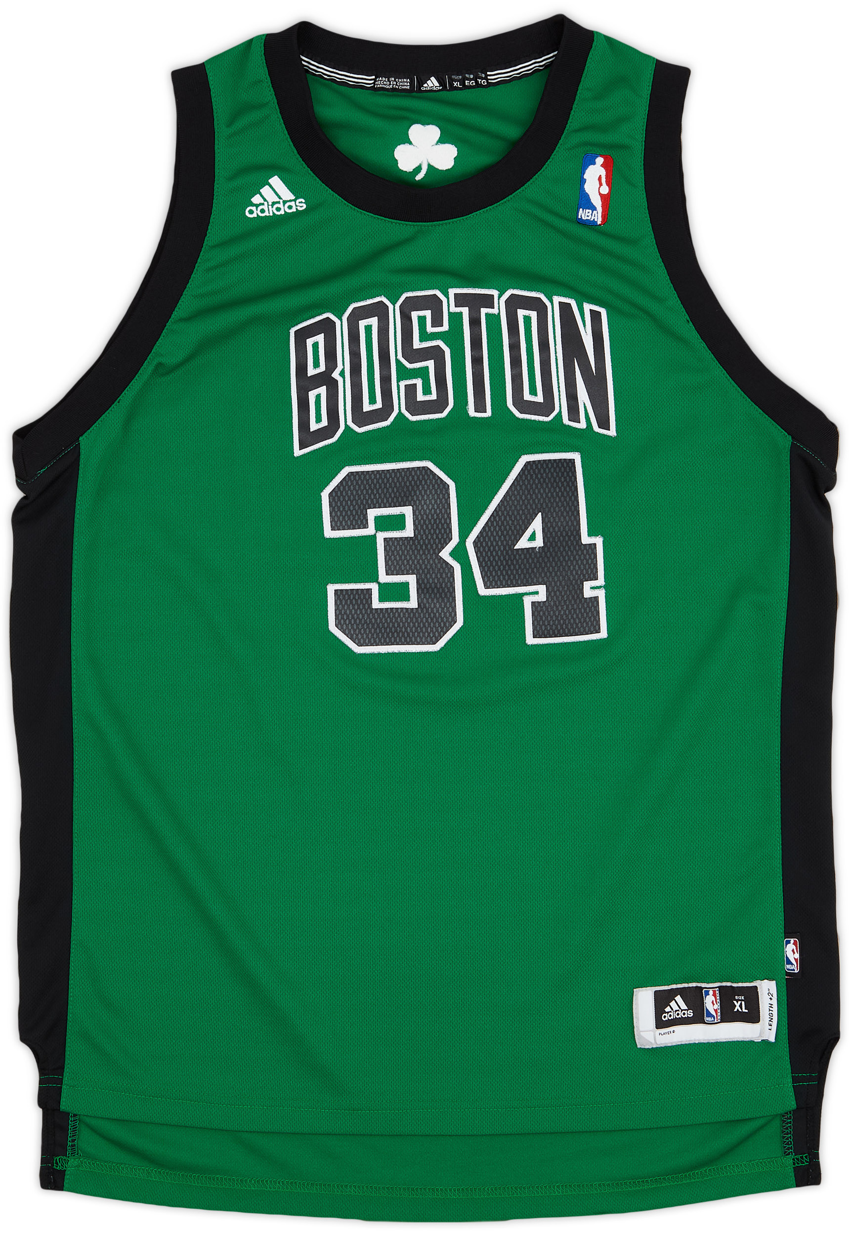 2010-13 Boston Celtics Pierce #34 adidas Swingman Alternate Jersey - 8/10 - (XL.Boys)