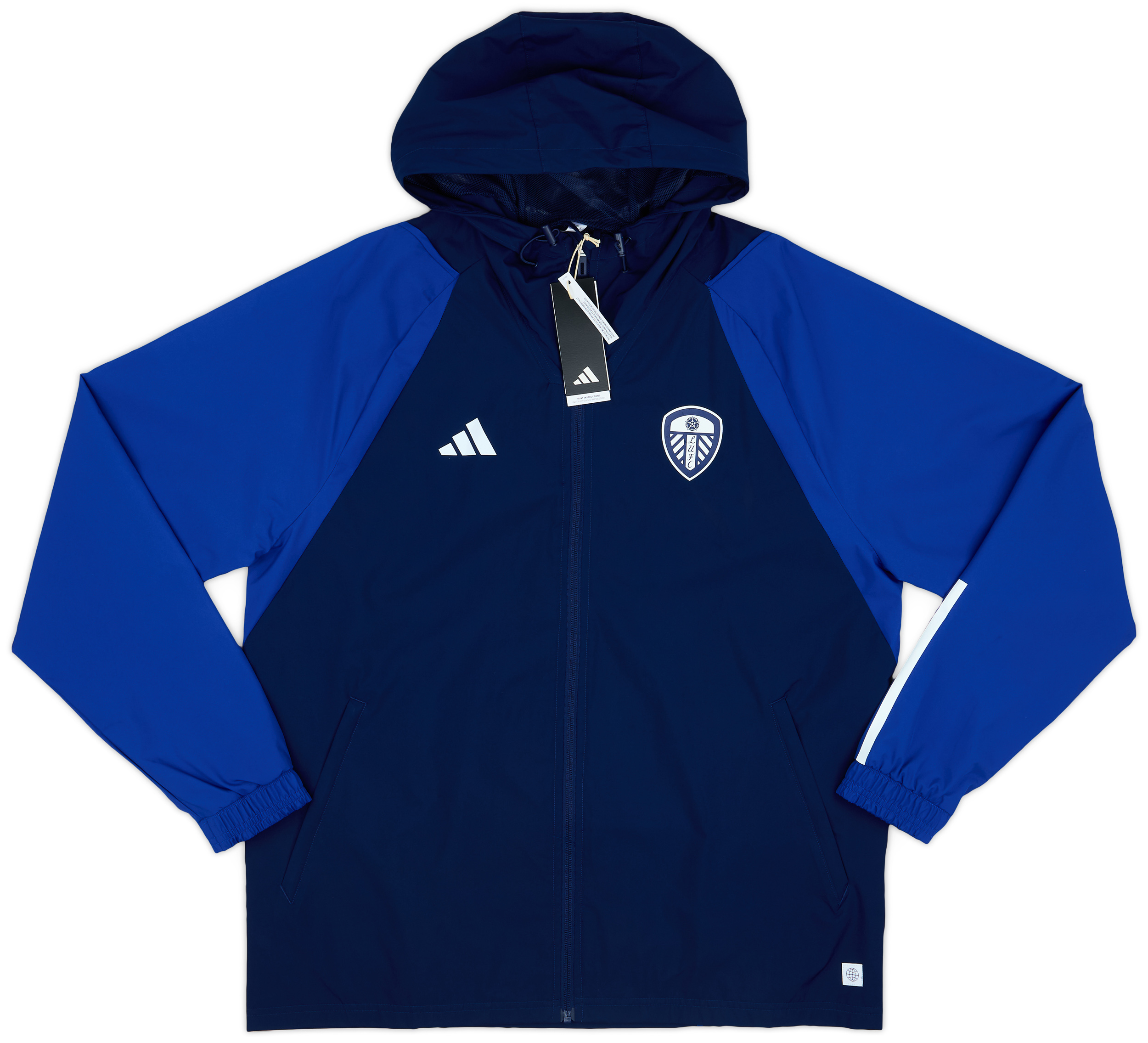 LEEDS UNITED adidas オールウェザージャケット Leeds United adidas Training All Weather Jacket - Navy - Kids