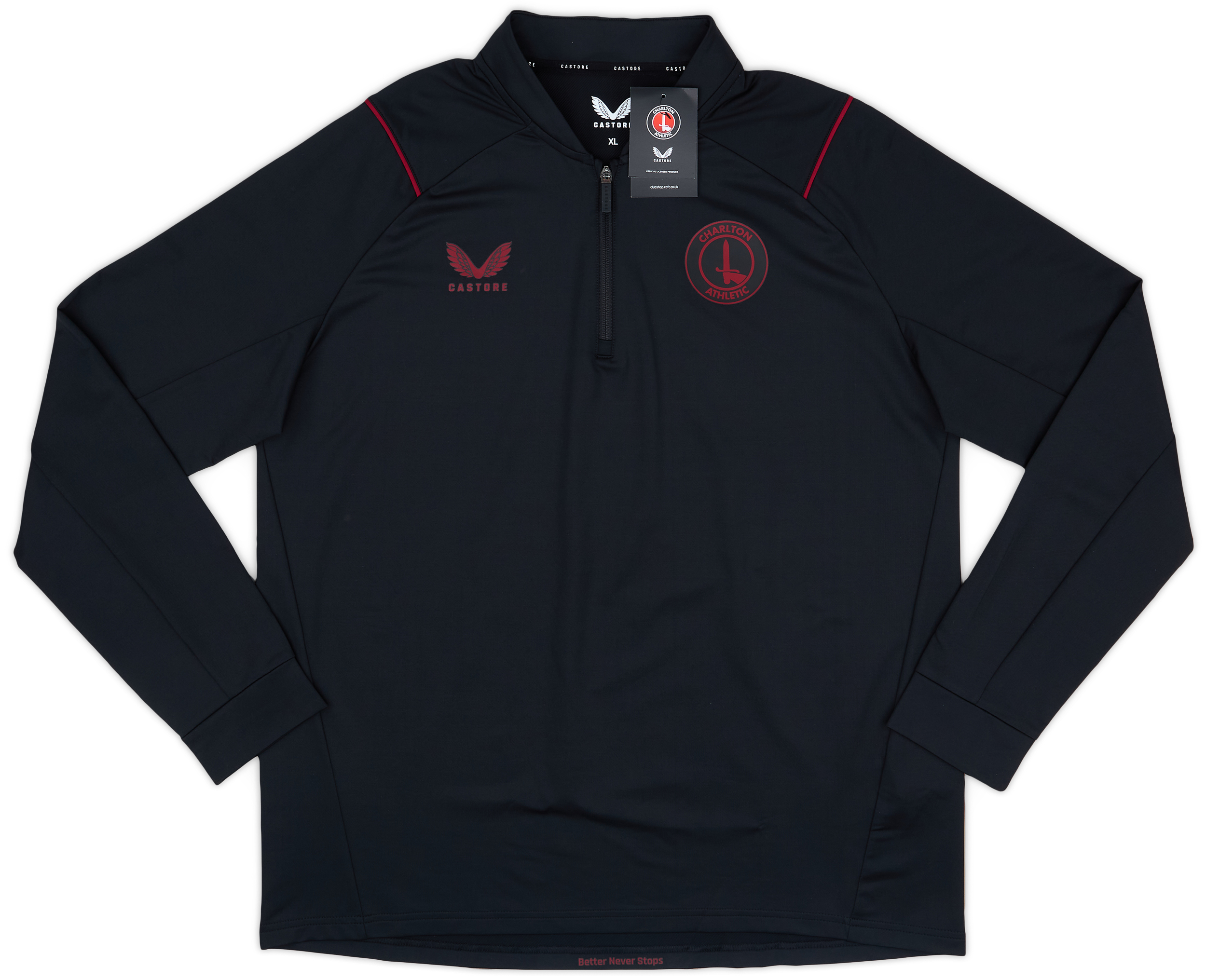 202223 Charlton Castore 1/4 Zip Training Top (XL)