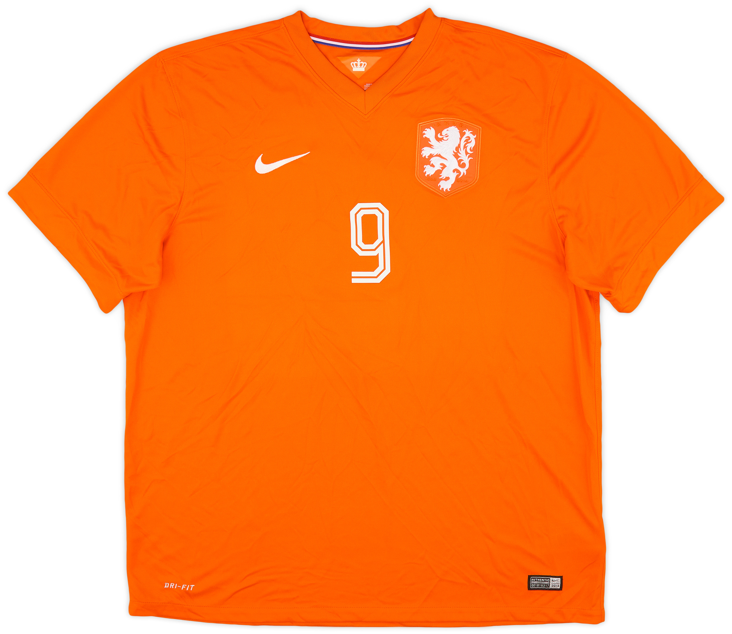 V. PERSIE オランダ代表 シャツ 9 a48954797dcaed013f02753bf1dea5