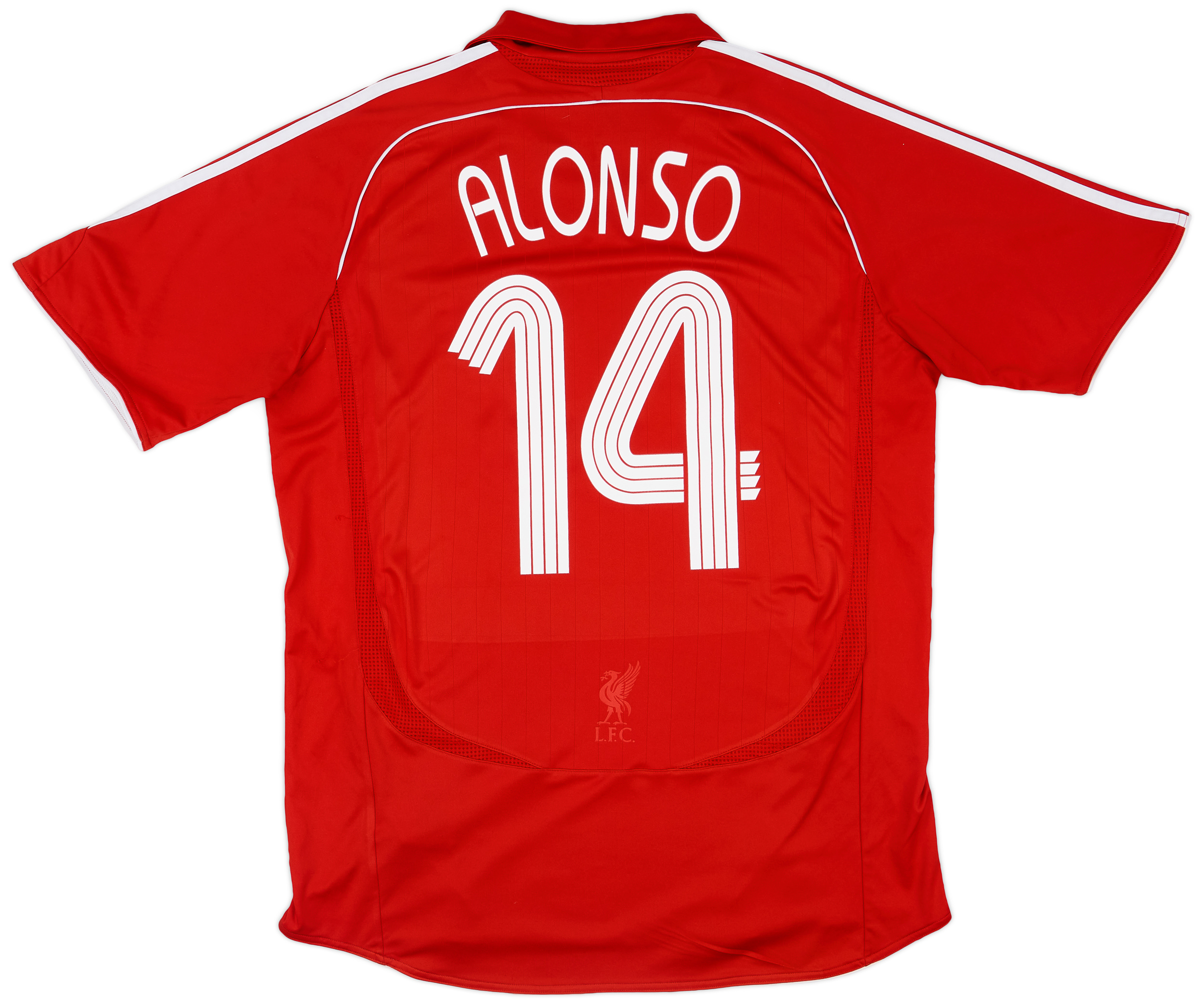 2006-08 Liverpool Home Shirt Alonso #14 - 7/10 - (L)