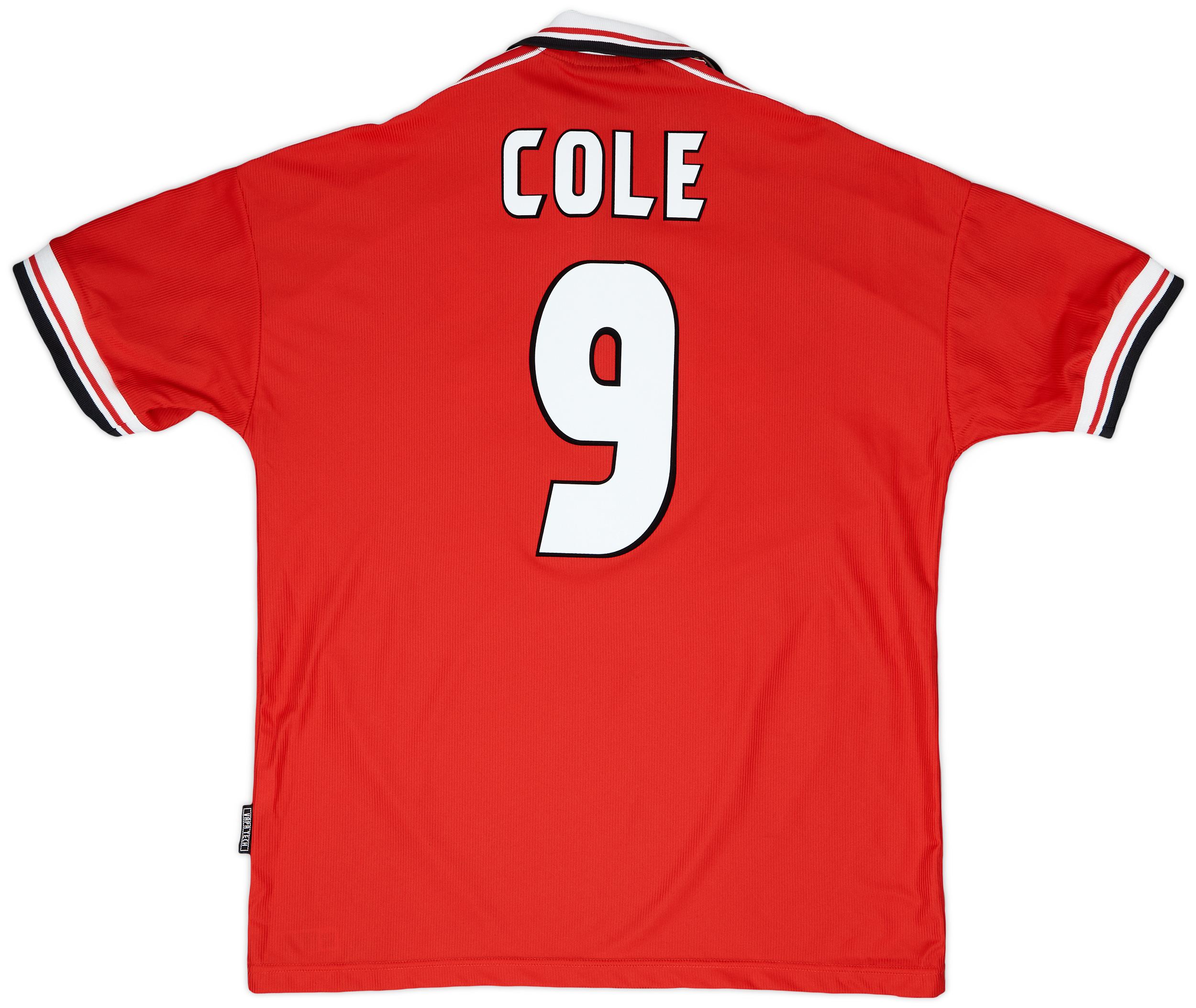 1998-00 Manchester United Home Shirt Cole #9 - 5/10 - (XL)