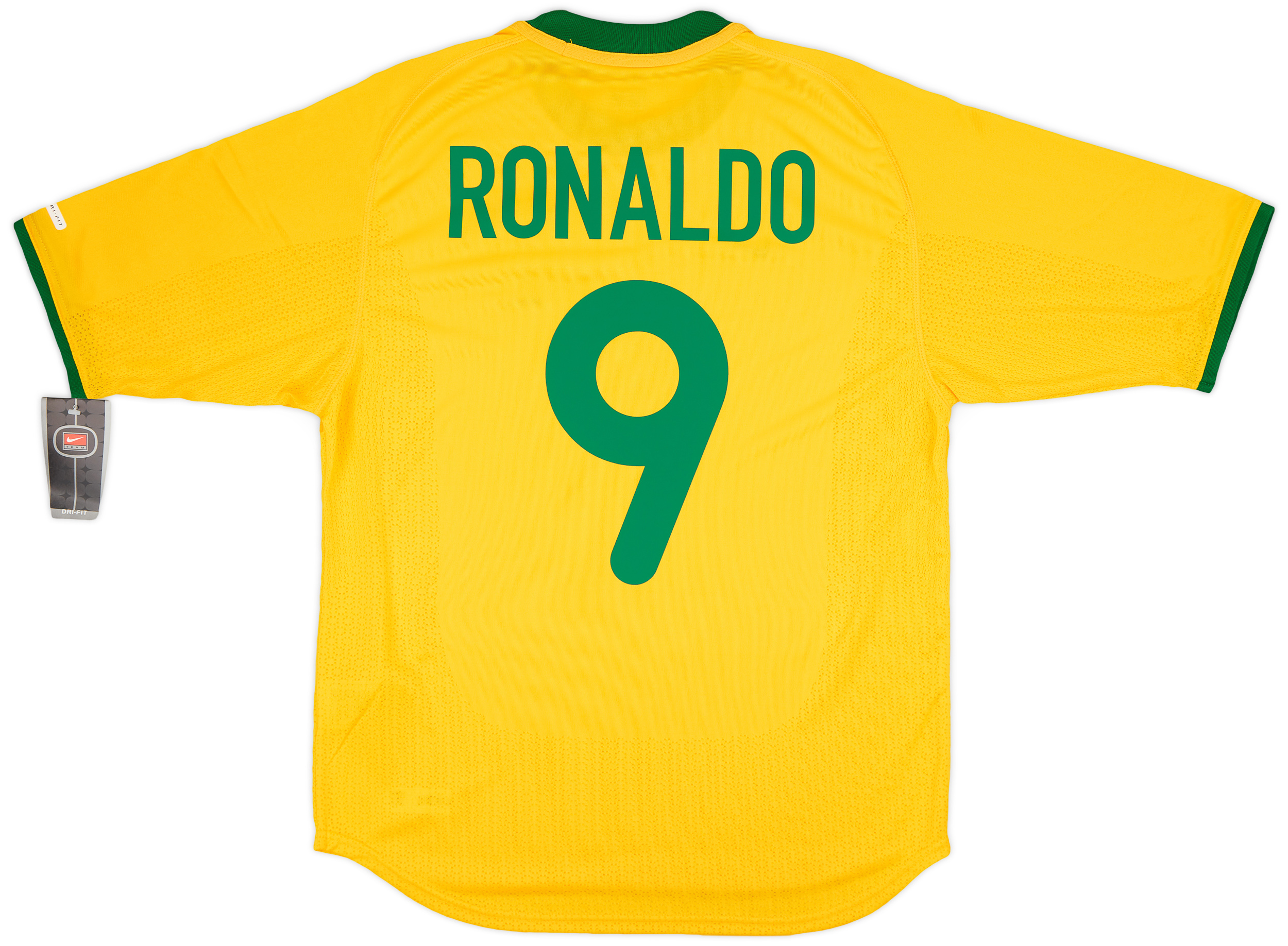2000-02 Brazil Home Shirt Ronaldo #9 (S)