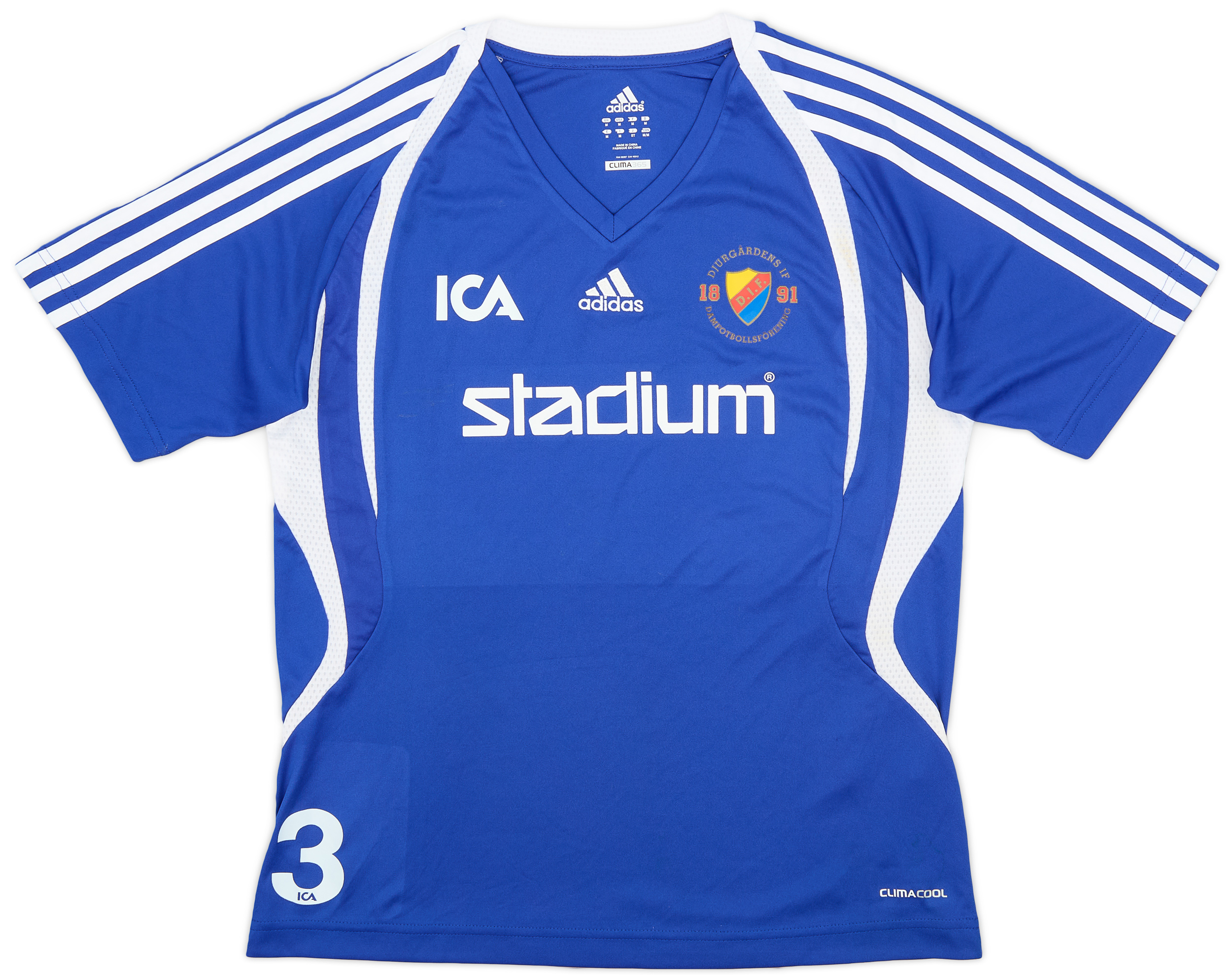 2008 Djurgardens adidas Player Issue Training Shirt #3 - 7/10 - (Women's M)