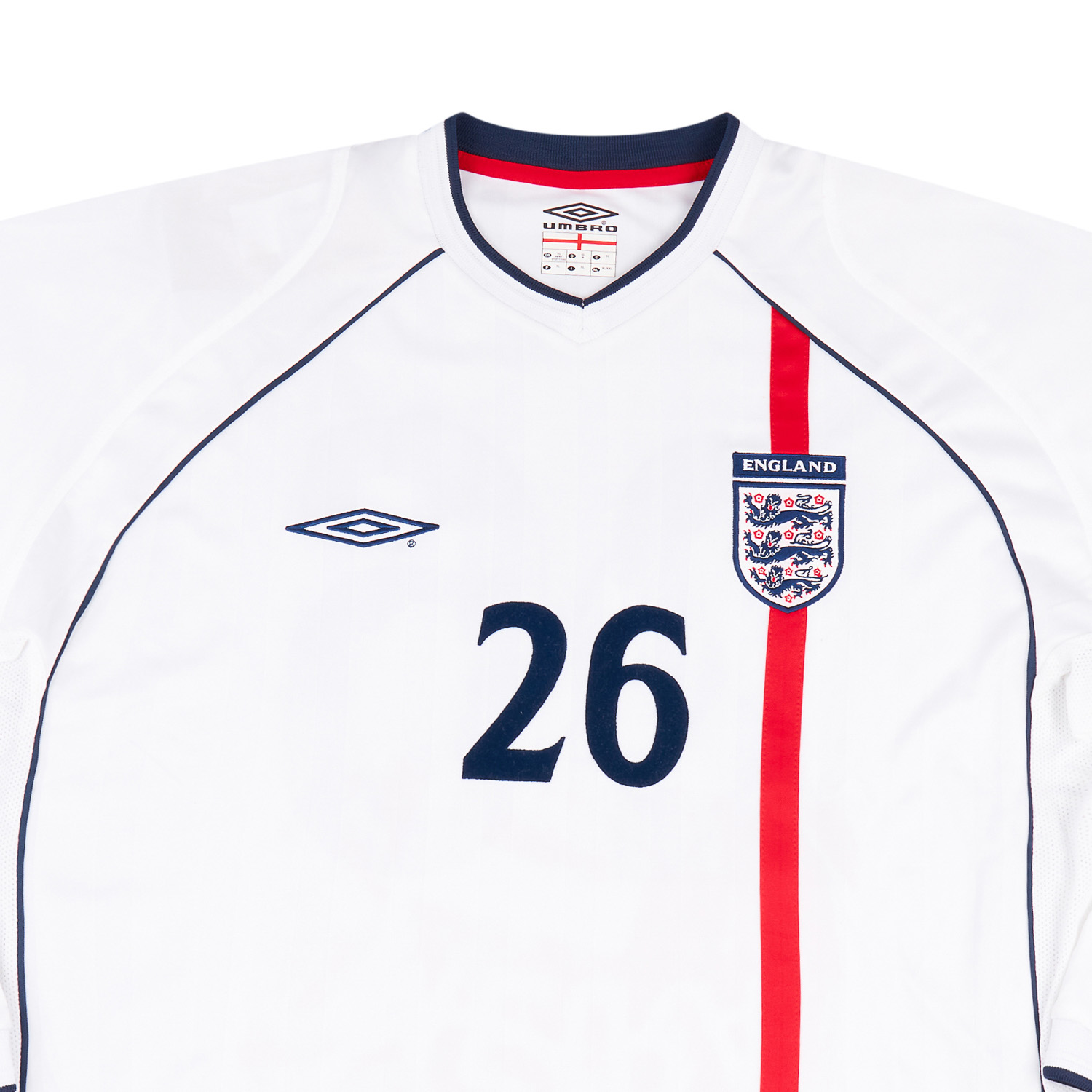 01-02 ENGLAND national team 9番　UMBRO L ENGLAND NATIONAL TEAM 2001 2002 2003 HOME FOOTBALL SOCCER