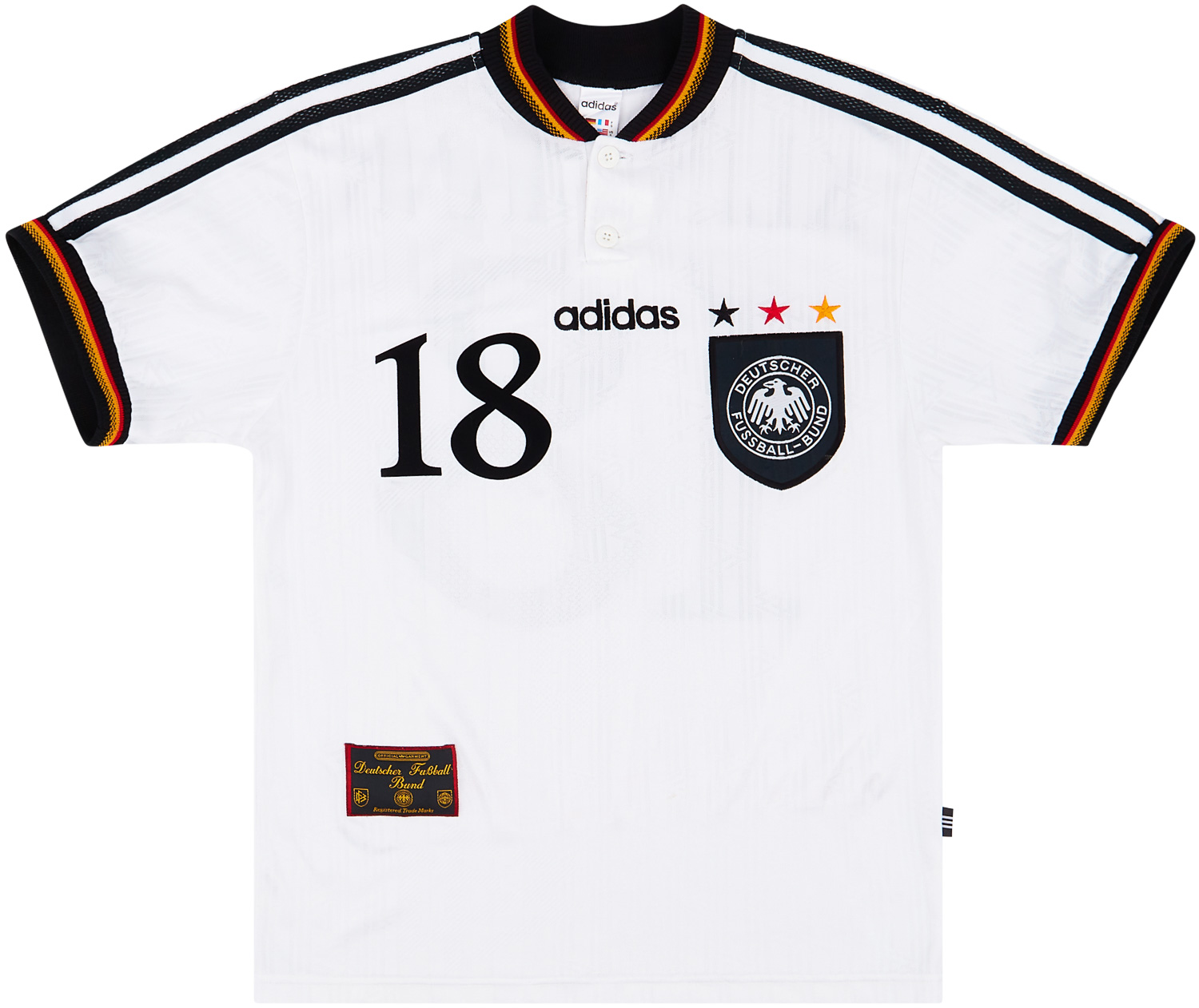 1996-98 Germany Home Shirt Klinsmann #18