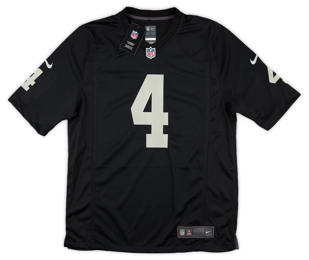 2020 22 Las Vegas Raiders Carr 4 Nike Game Jersey Home XL W Tags