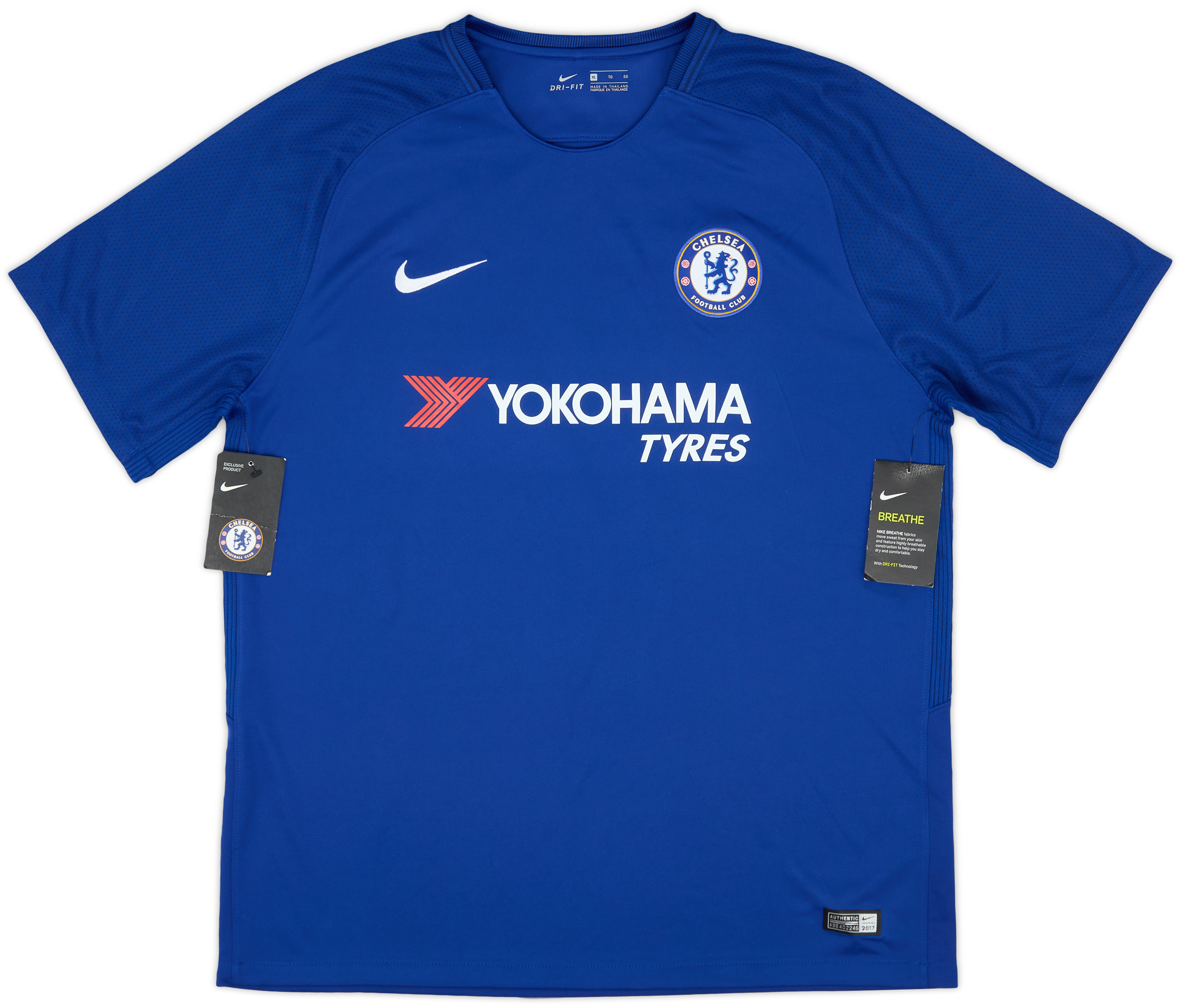 【希少】チェルシー 18-19シーズンKANTÉ 7番 ホームシャツ 2018-19 Chelsea Home Shirt Kante #7 - 10/10 - (S)