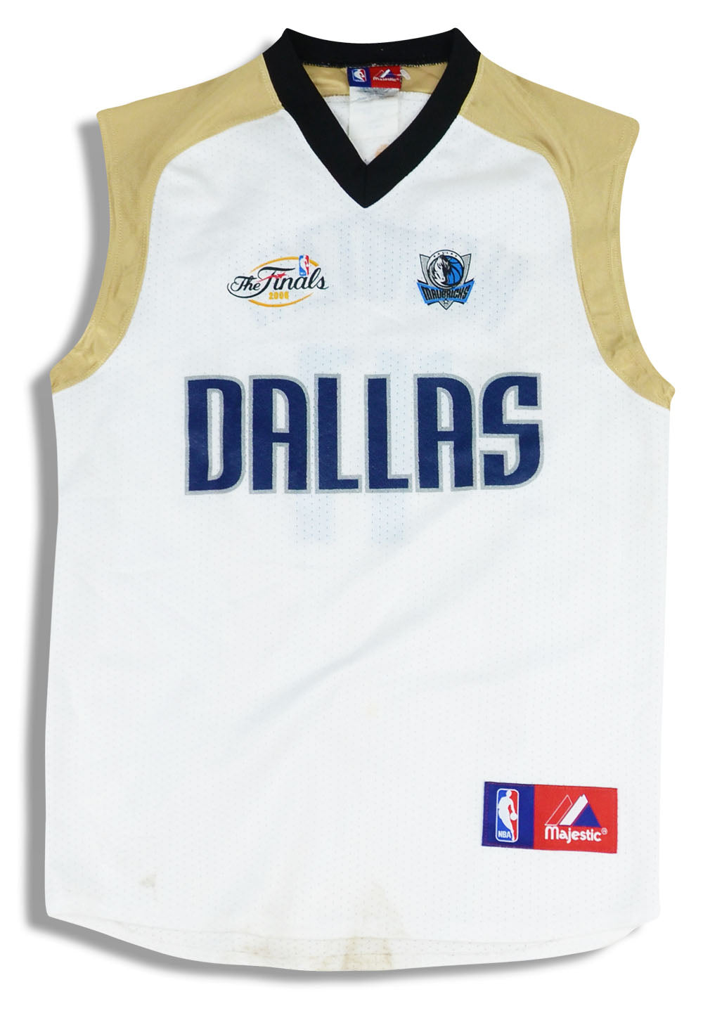 2006 Dallas Mavericks Nowitzki #41 NBA Finals Majestic Jersey (Home) Y