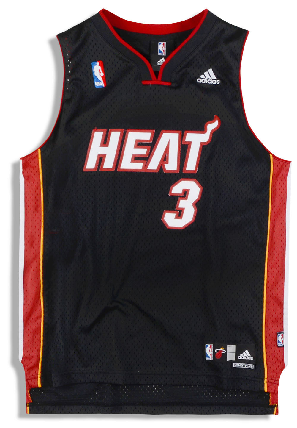 2006-08 Miami Heat Wade #3 adidas Swingman Jersey (Away) Y