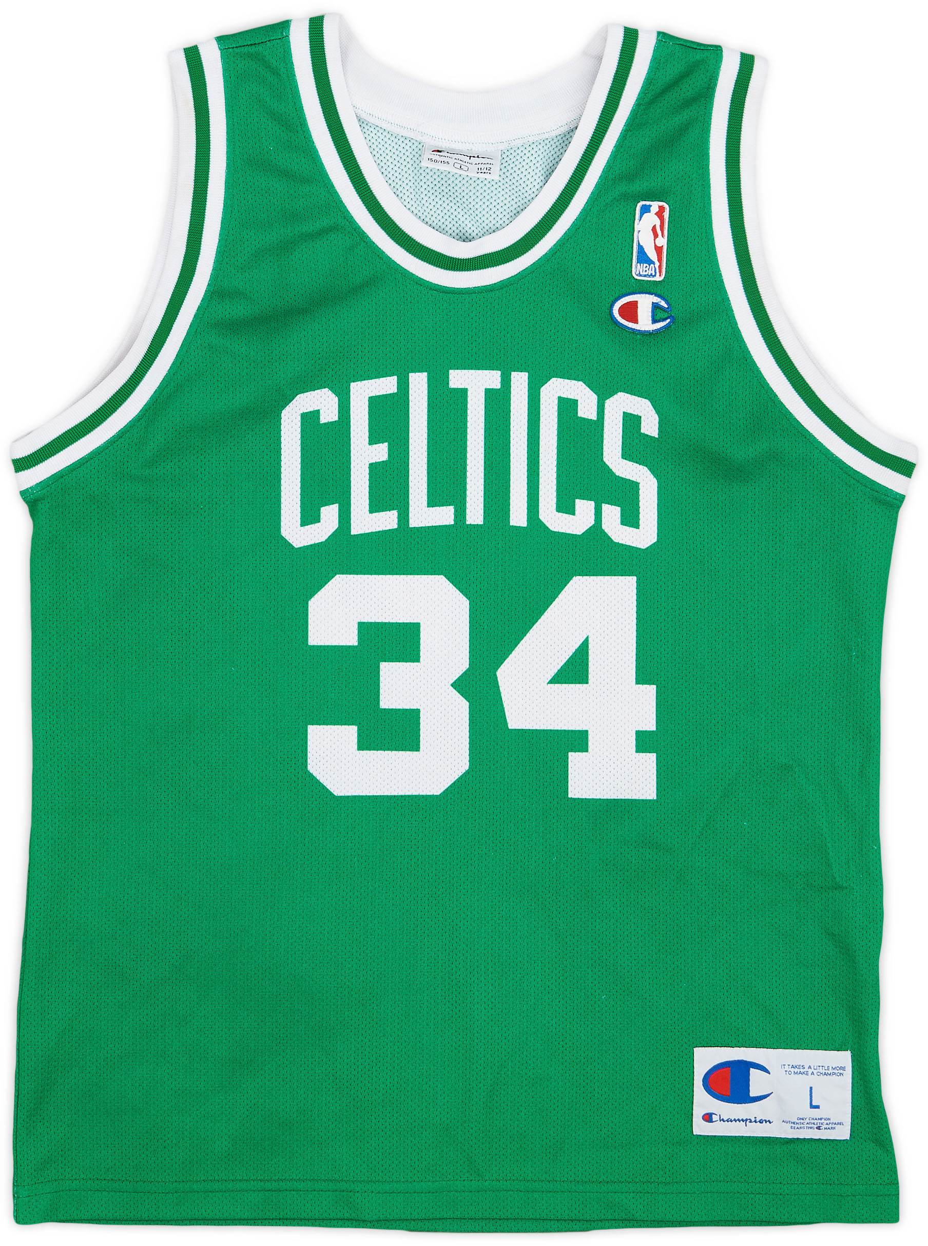 1998-05 Boston Celtics Pierce #34 Champion Away Jersey - 8/10 - (L.Boys)