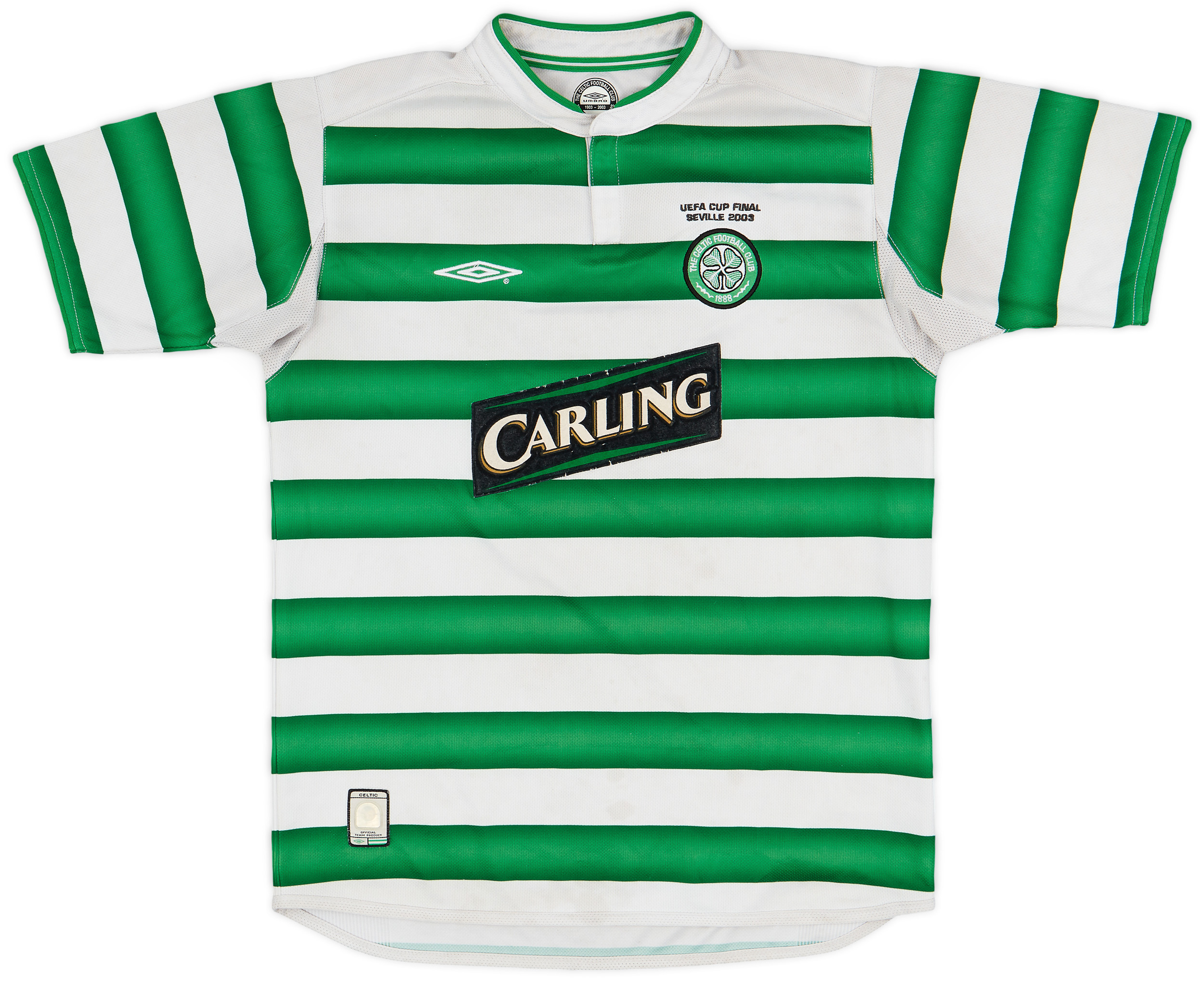 2003-04 Celtic 'UEFA Cup Final' Home Shirt - 6/10 - (XL.Boys)