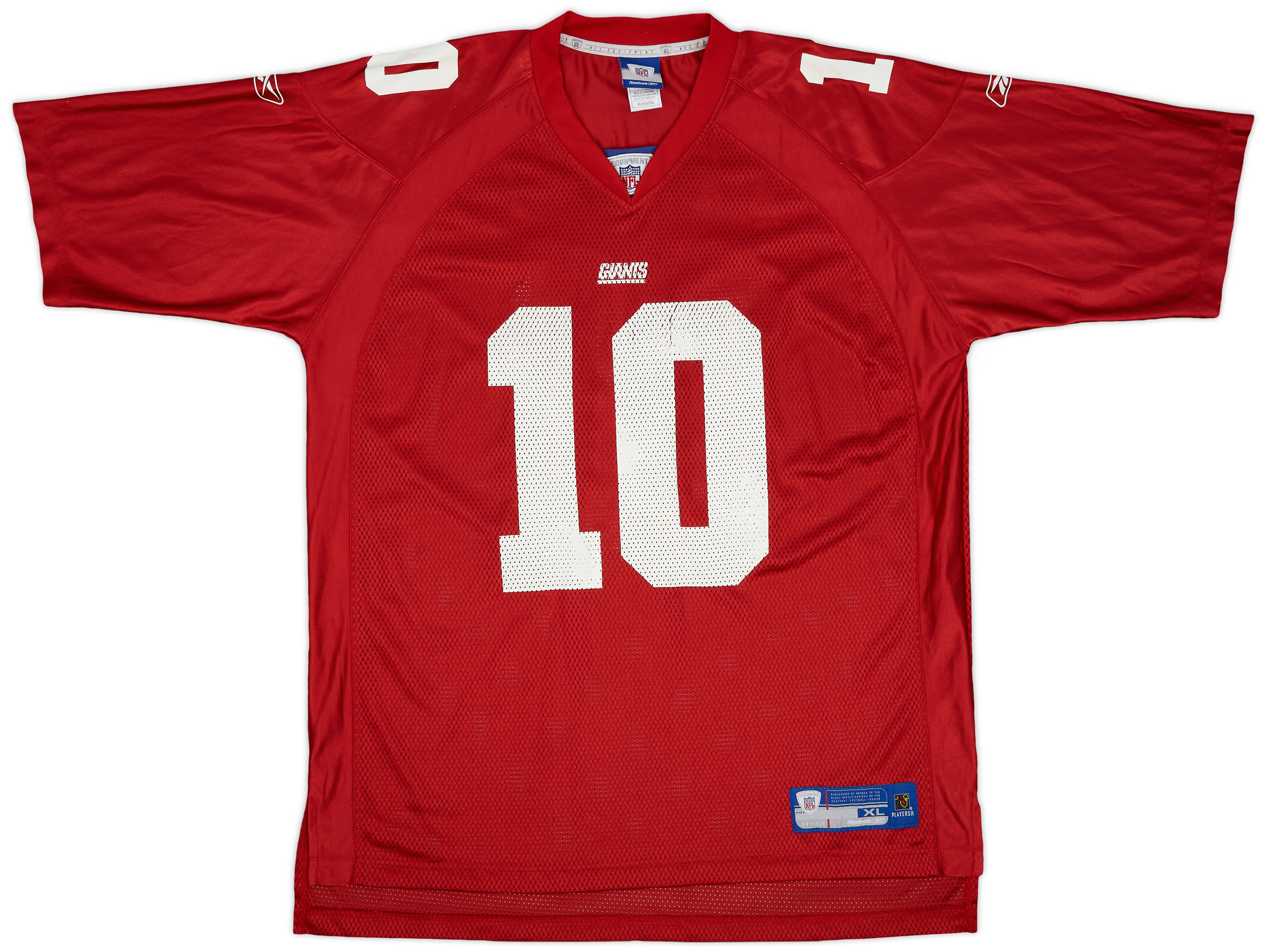 200506 New York Giants Manning 10 Reebok On Field Alternate Jersey