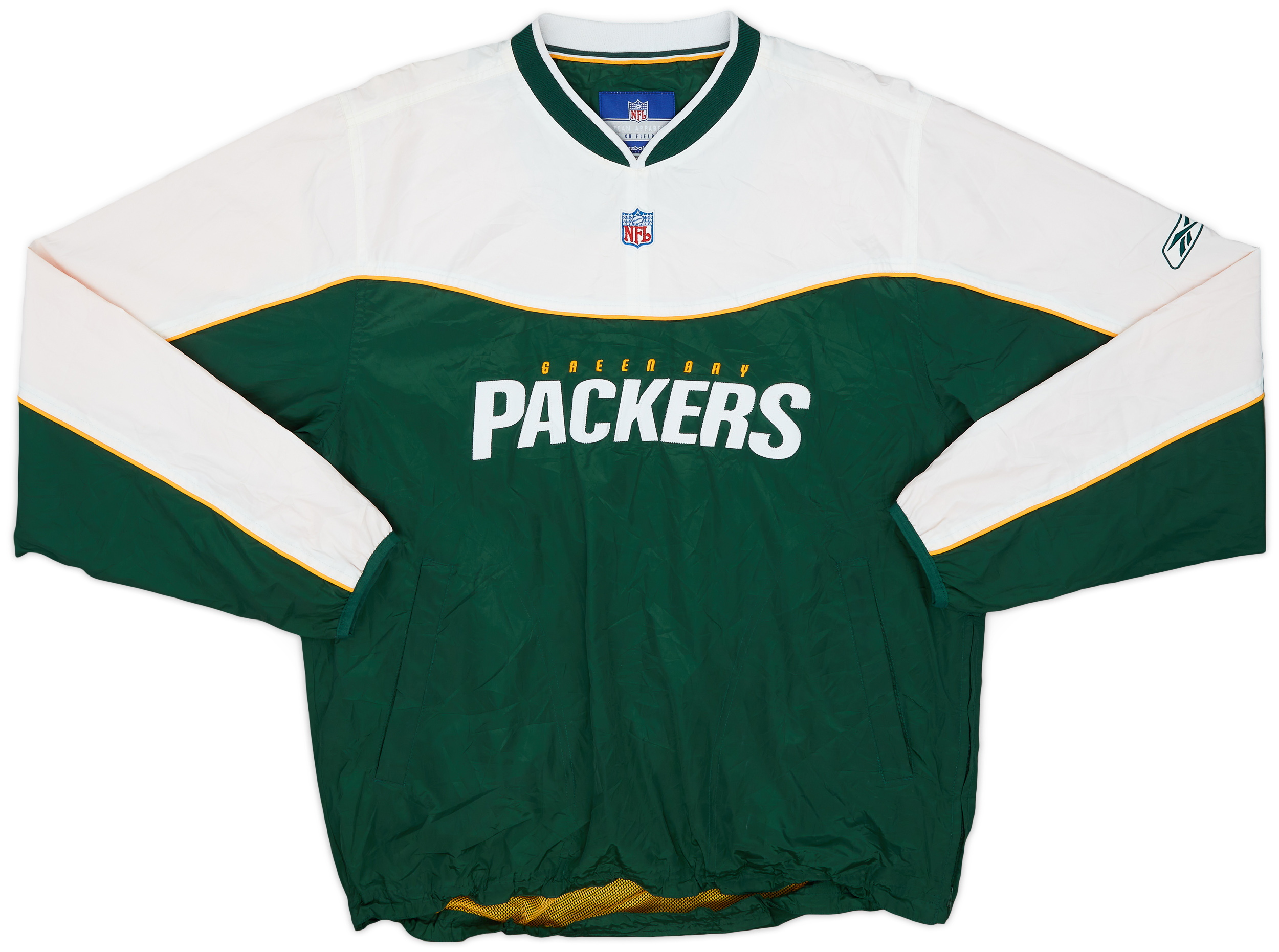 2005-06 Green Bay Packers Reebok Pullover Windbreaker Jacket