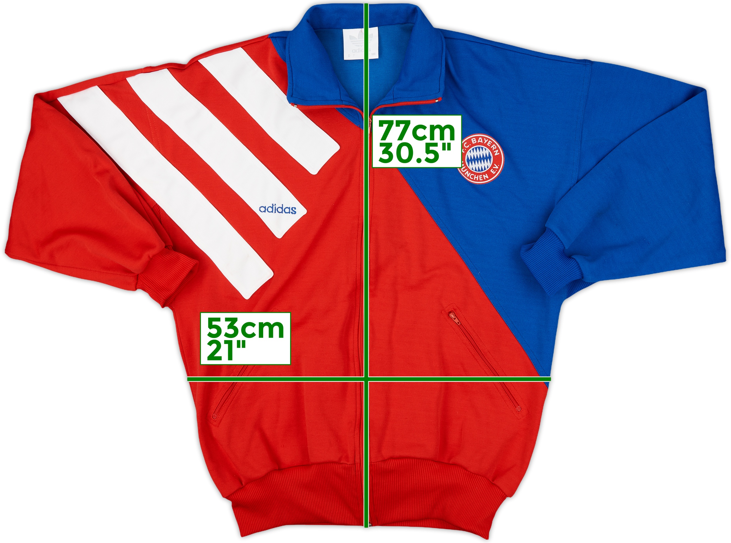 1993-95 Bayern Munich adidas Track Jacket - 9/10 - (XL) 1993-95 Bayern Munich adidas Track Jacket - 9/10 - (XL)