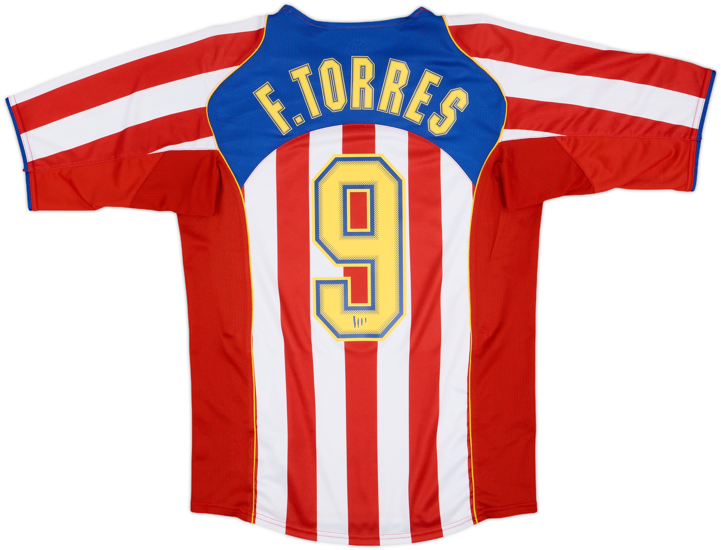 2004-05 Atletico Madrid Home Shirt Torres #9 - 10/10 - (S)