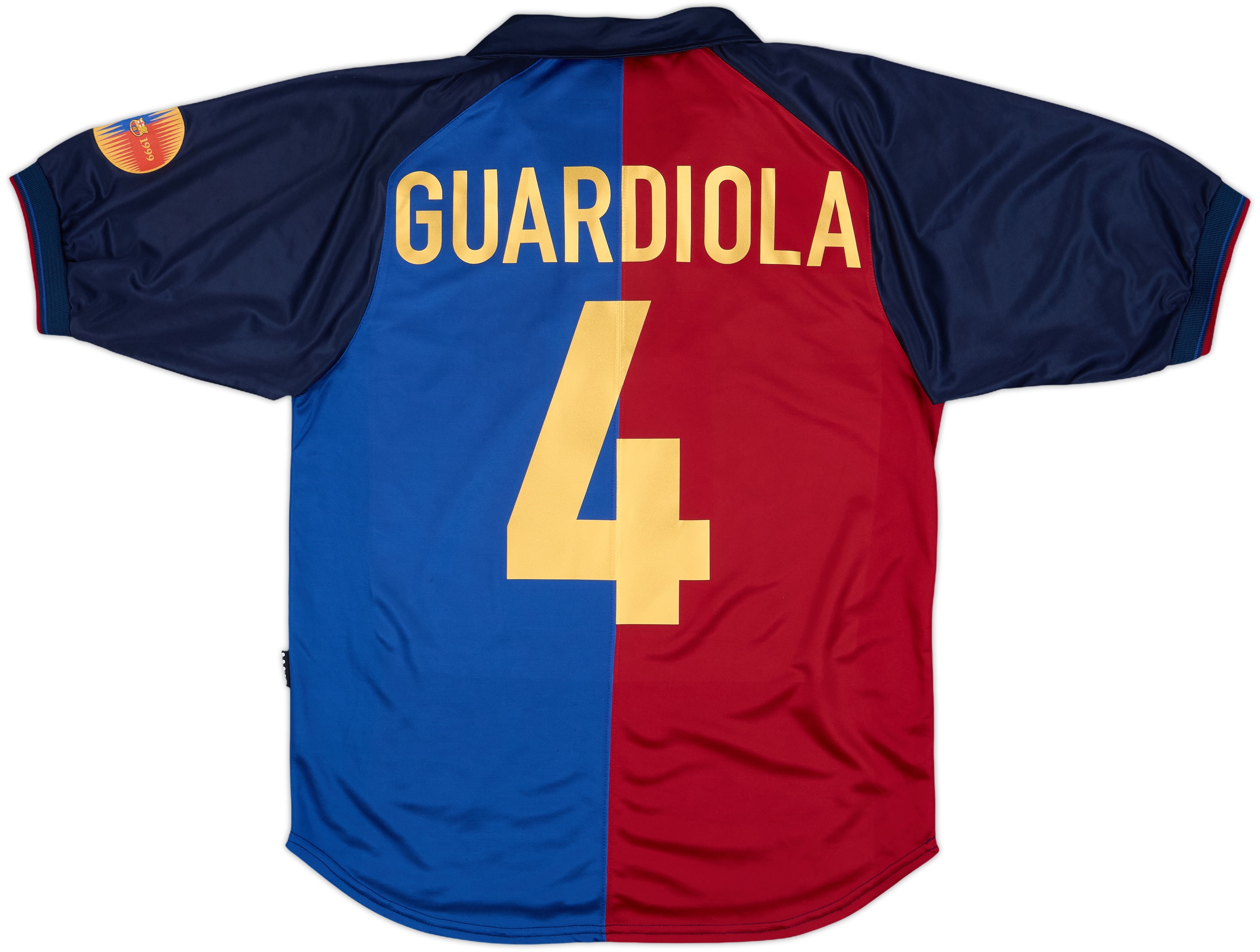 FC Barcelona 1999年記念シャツ GUARDIOLA S 1999-00 Barcelona Centenary Home Shirt Guardiola #4 - 9/10 - (S)