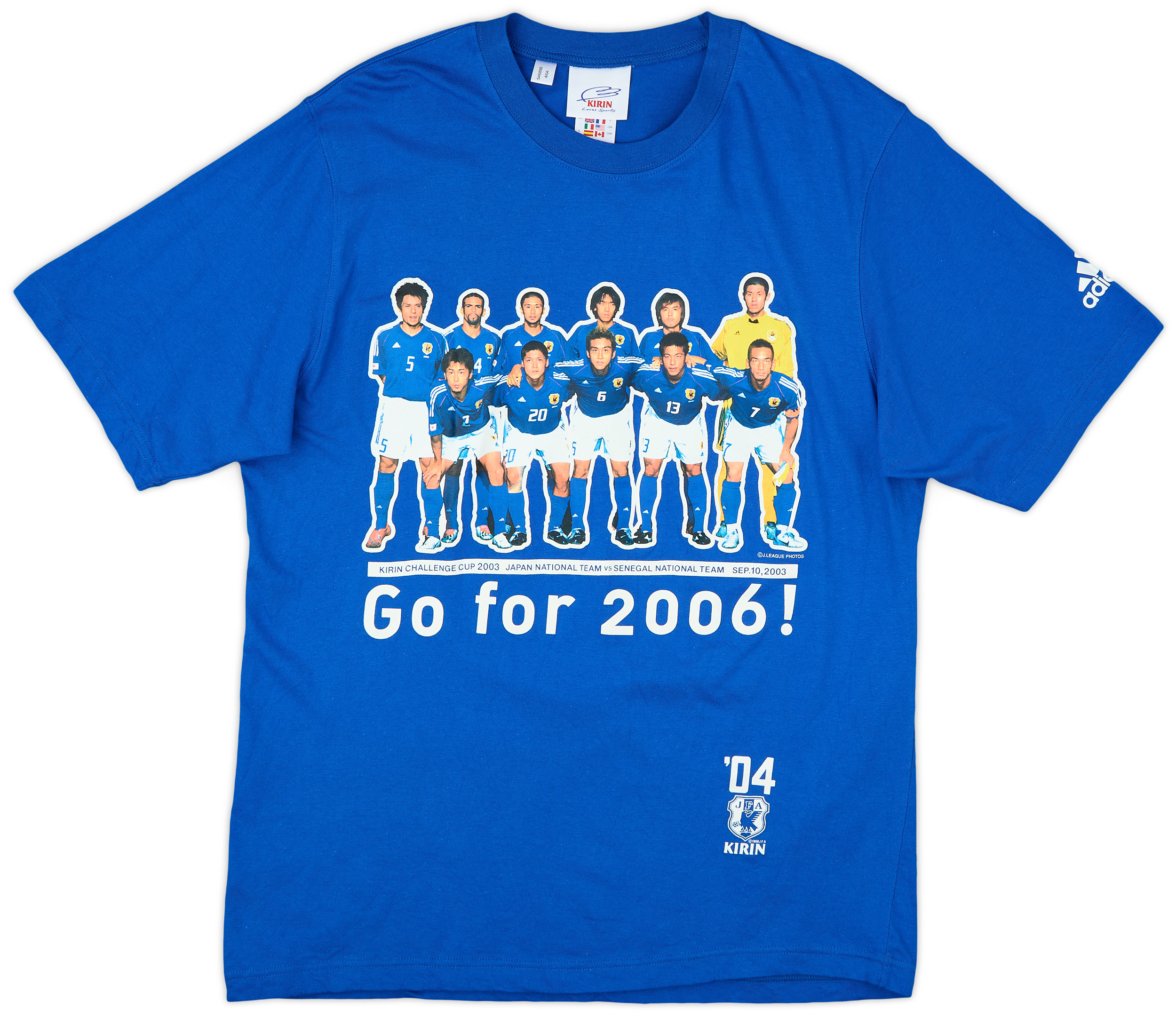 2006 Japan 'Kirin' adidas Cotton Graphic Tee - 10/10 - (L) 2006 Japan 'Kirin' adidas Cotton Graphic Tee - 10/10 - (L)