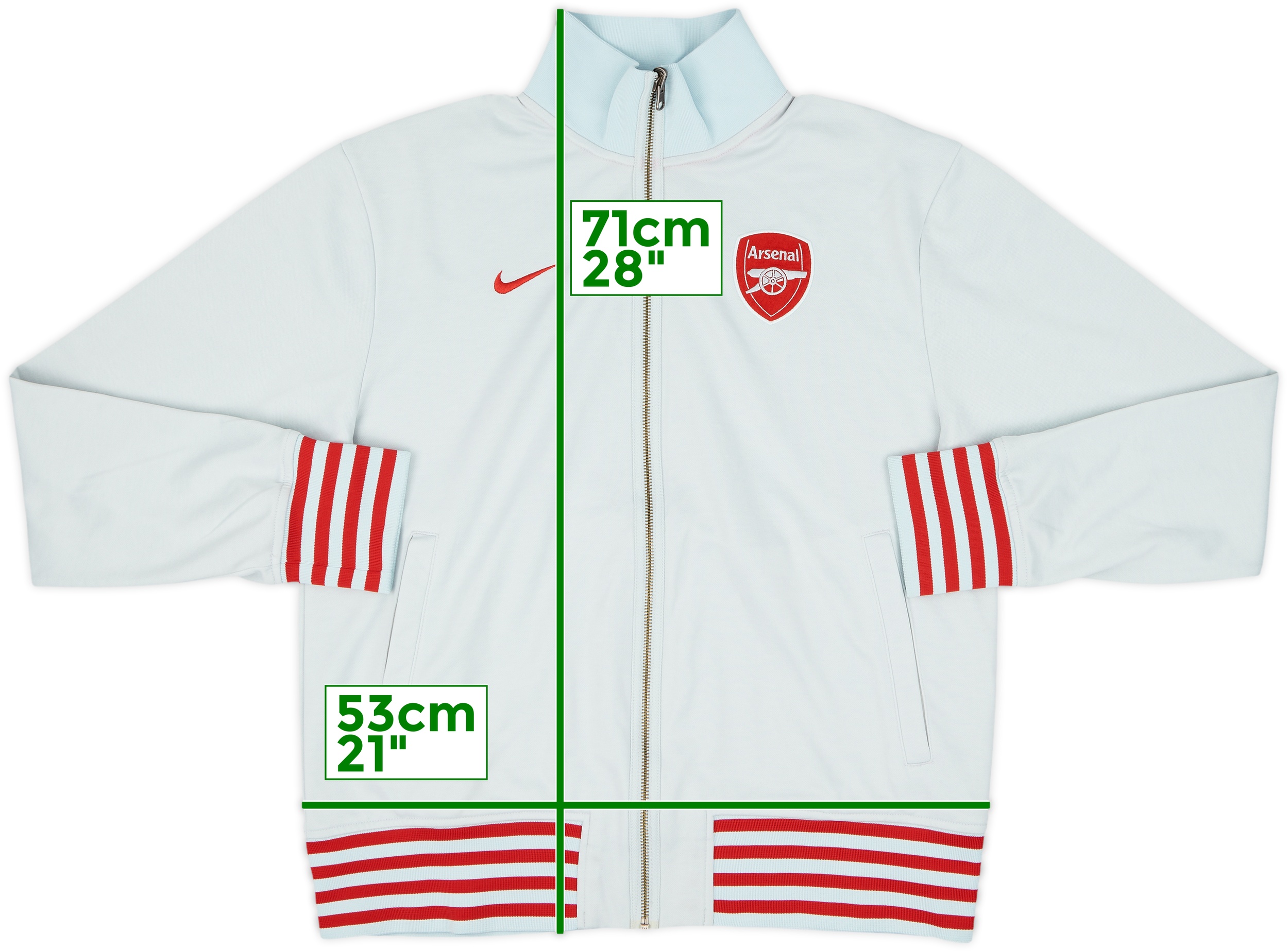 2010-11 Arsenal Nike Track Jacket - 7/10 - (M)
