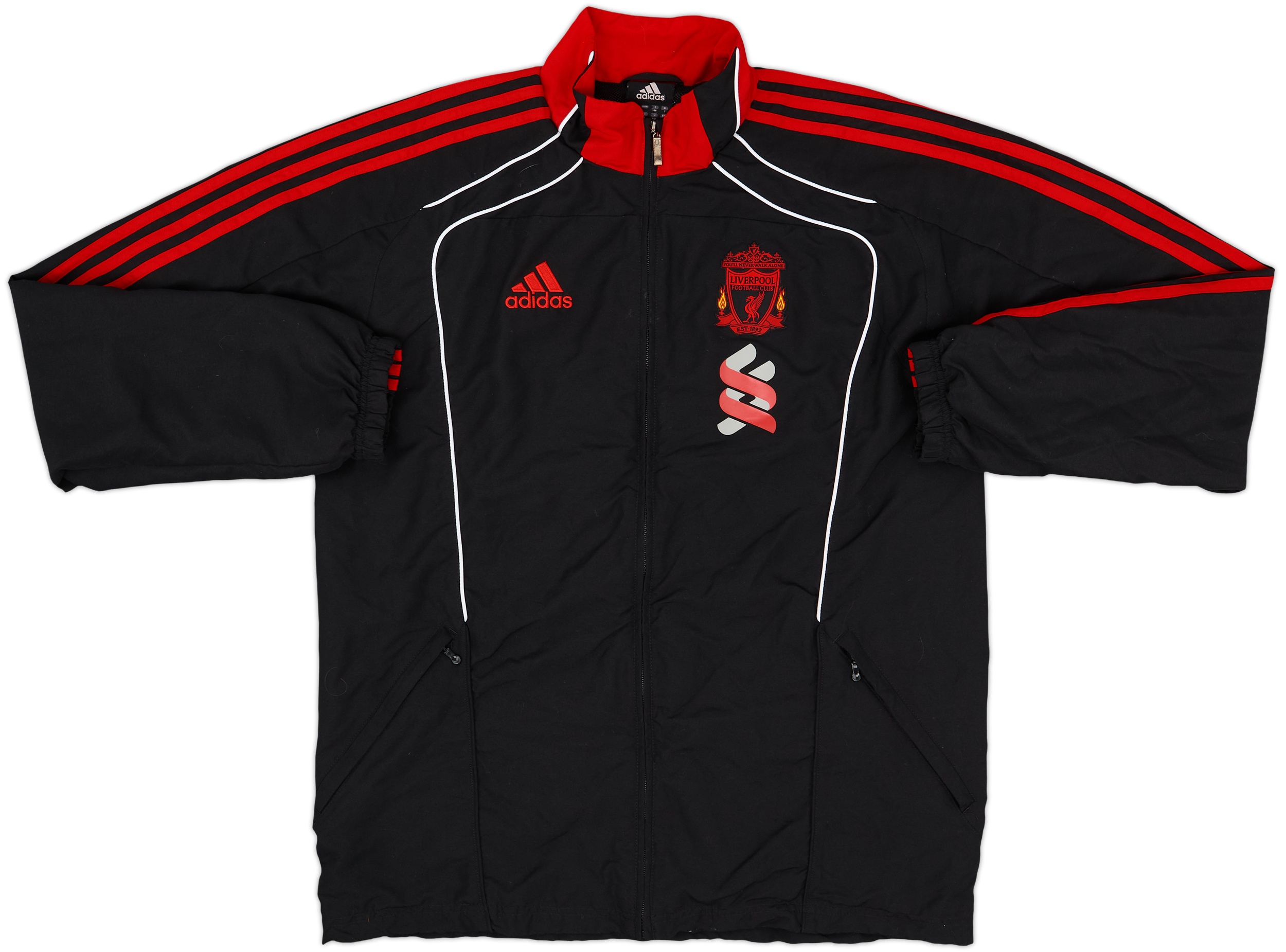 【予約販売品】 2010-11 Liverpool (L) - 8/10 - Jacket Track adidas ウェア