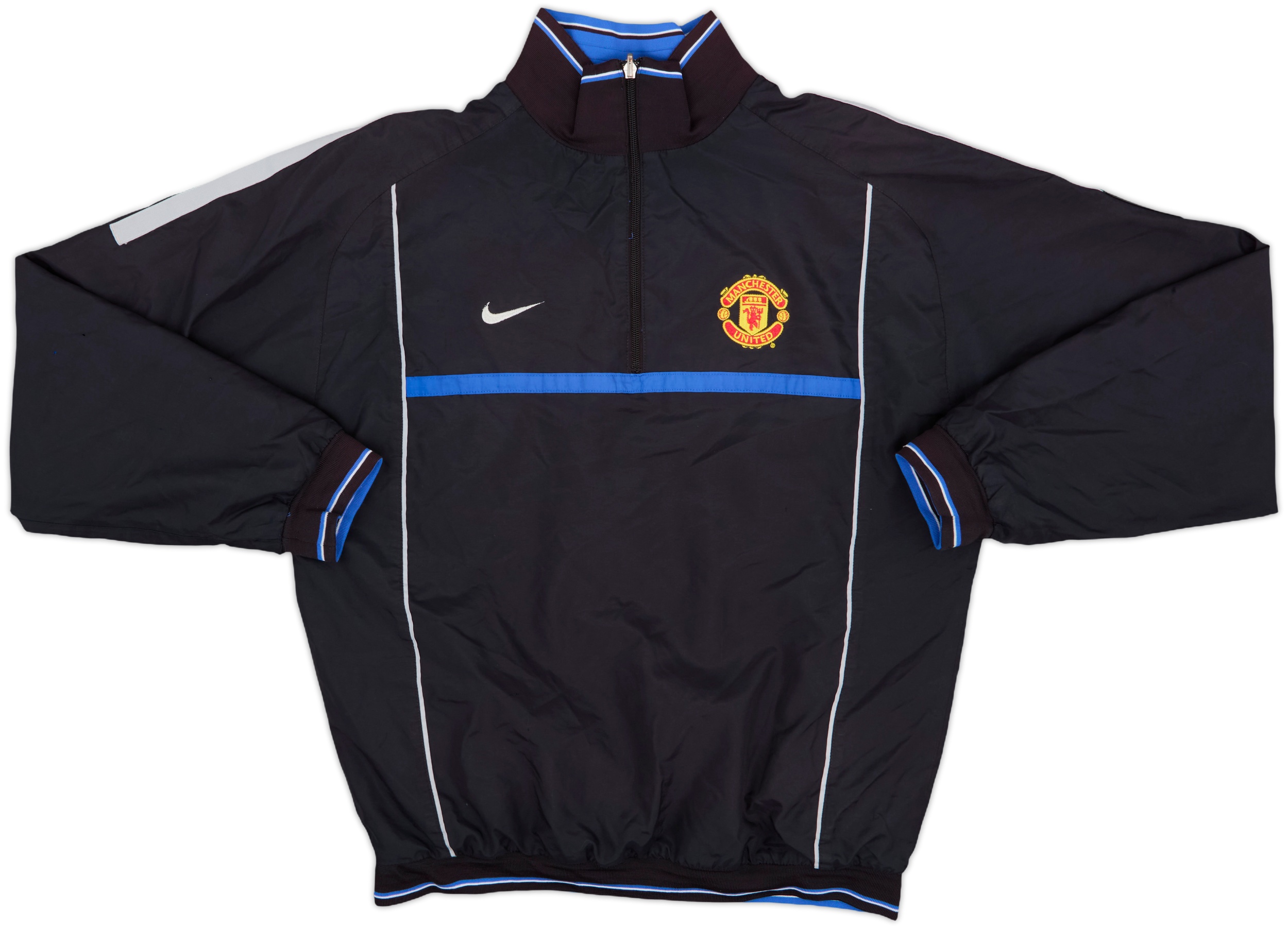 2006-07 Manchester United Nike 1/4 Zip Drill Top - 10/10 - (L)