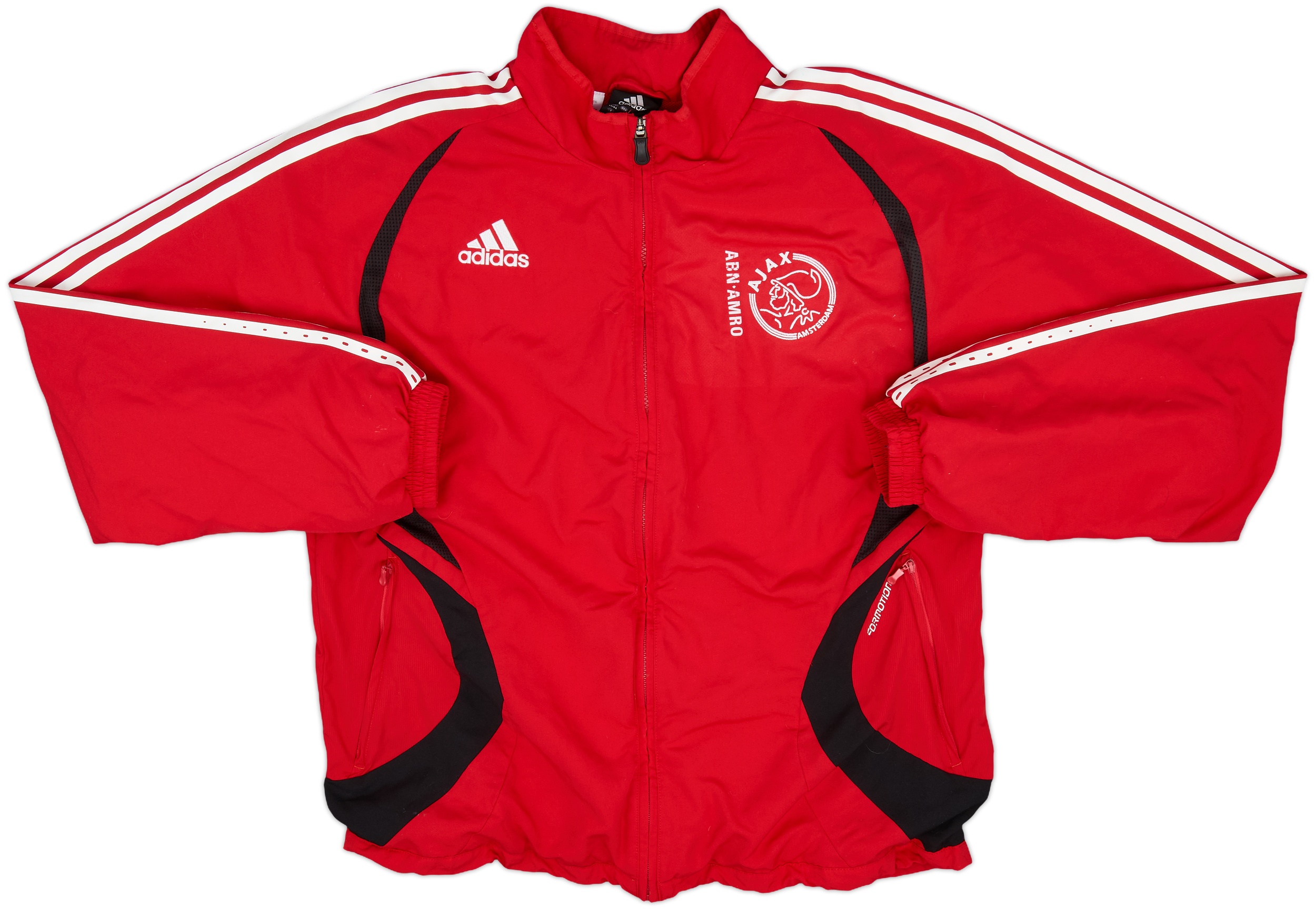 AJAX adidas ポロシャツ ABN AMRO AJAX Amsterdam ABN AMRO Red White Jersey Soccer Shirt Size