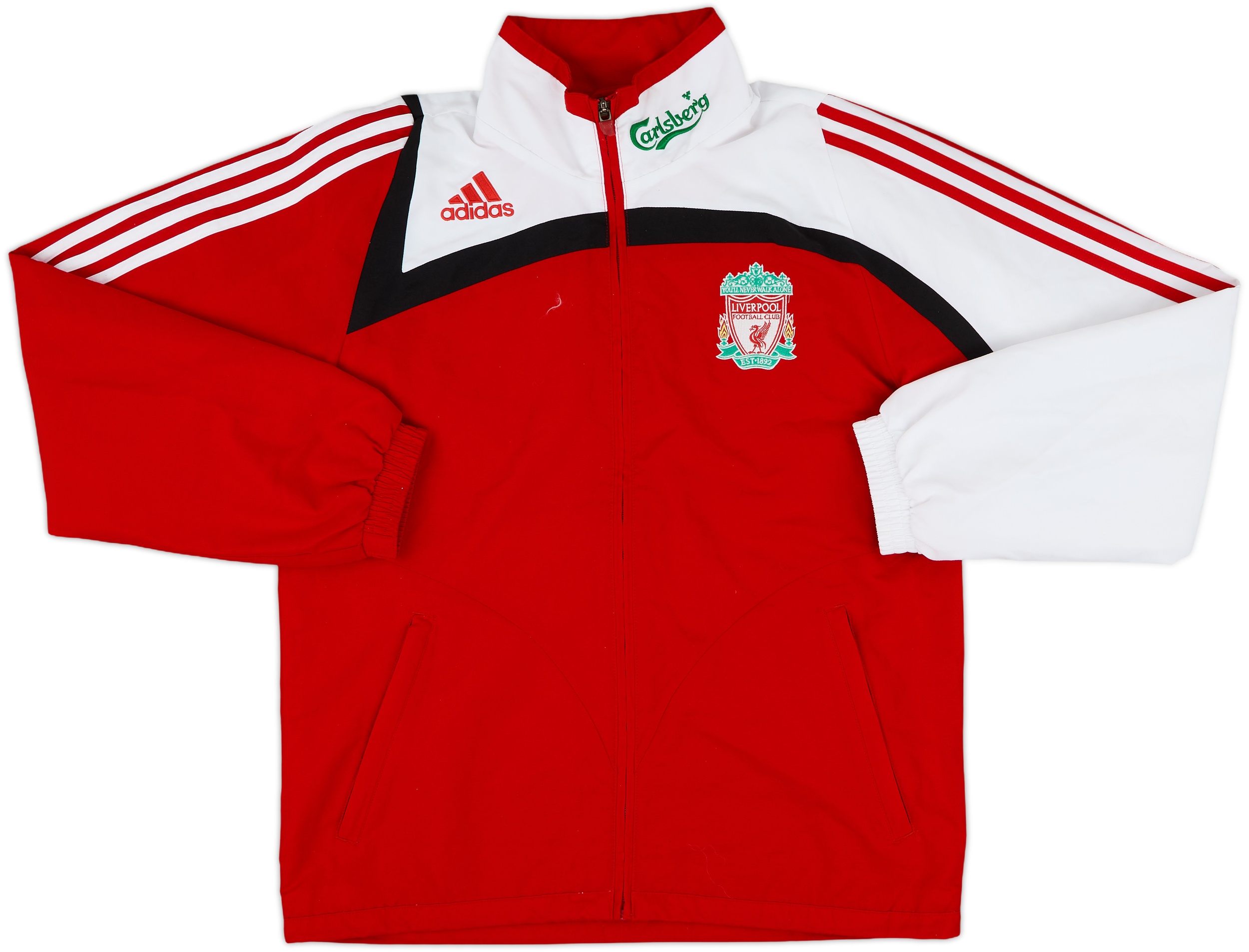 2007-08 Liverpool adidas Track Jacket - 8/10 - (S)
