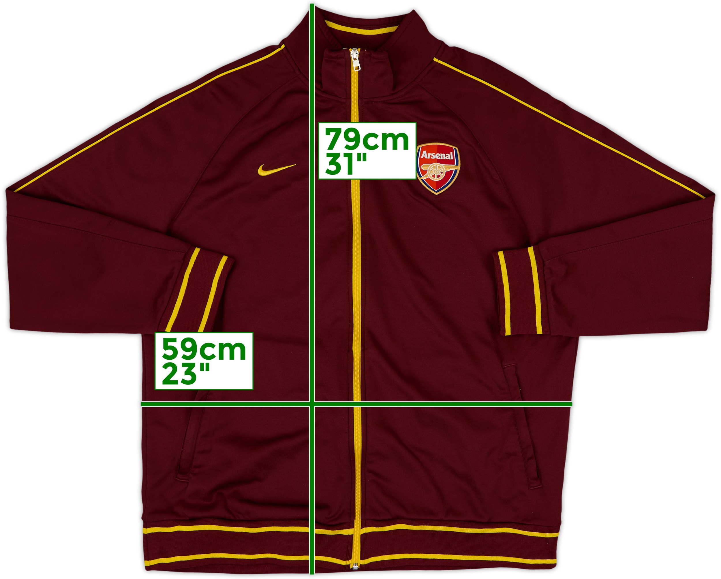 Vintage AUTHENTIC Thierry Henry Nike Arsenal O2 #14 Jersey