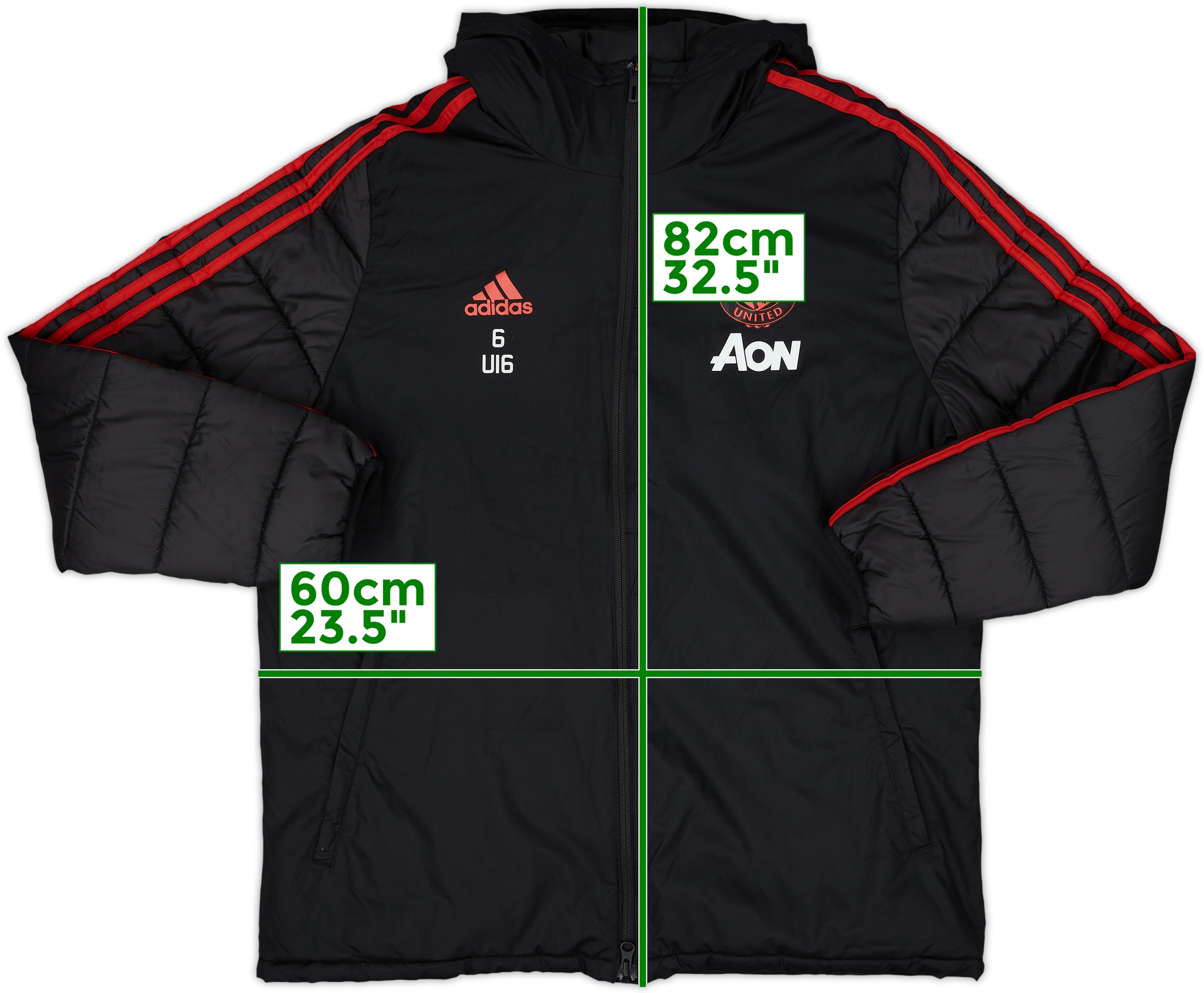 2018-19 Manchester United Player Issue Nike Hooded Padded