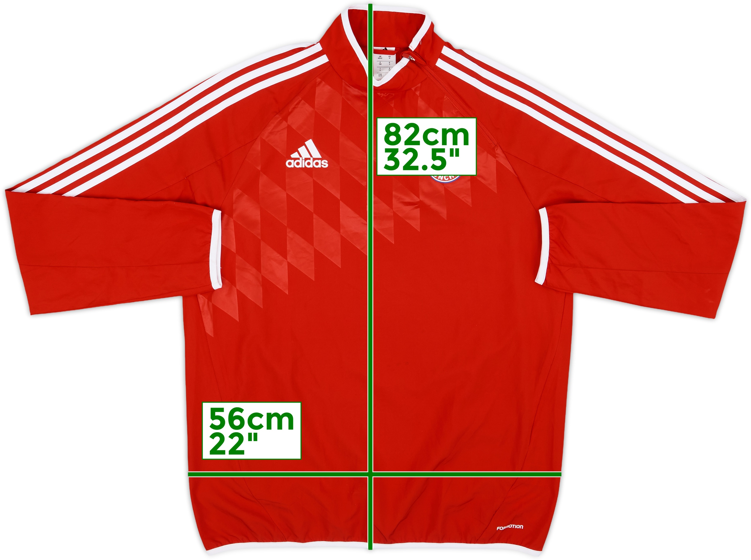 【ポイント10倍】 Drill Zip 1/4 adidas Munich Bayern 2013-14 Top (M/L) - 10/10 - ホビー・楽器・アート