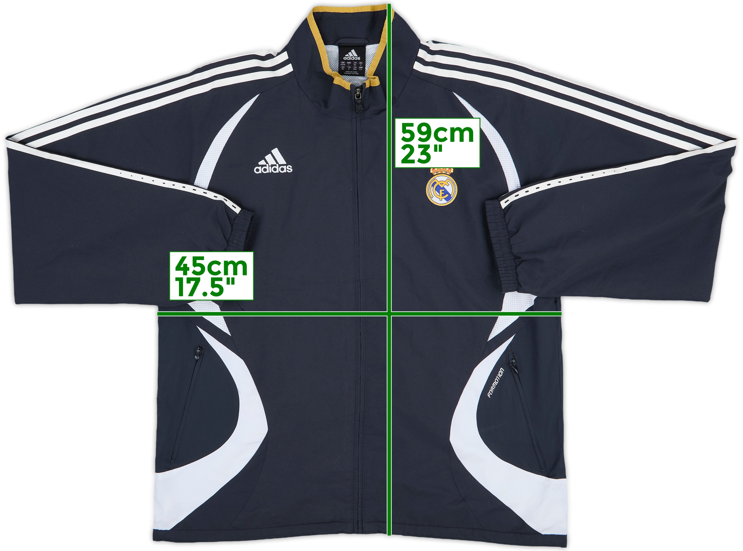 ウェア 2006-07 adidas Real Madrid track jacket 2006-07 Real Madrid adidas Track Jacket - 7/10 - (L)