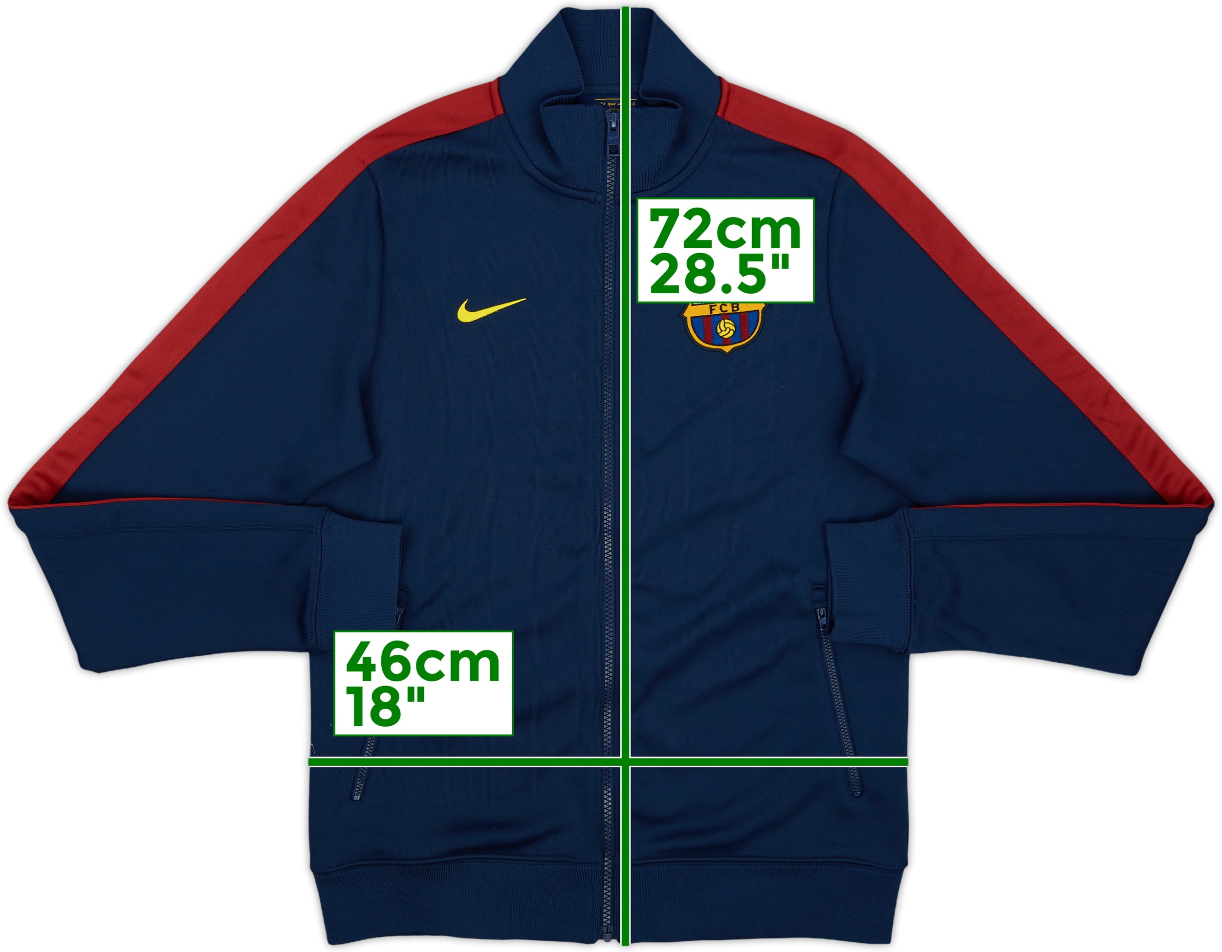 Nike Barcelona FC Track Jacket Youth XL / Women's M/ Men's