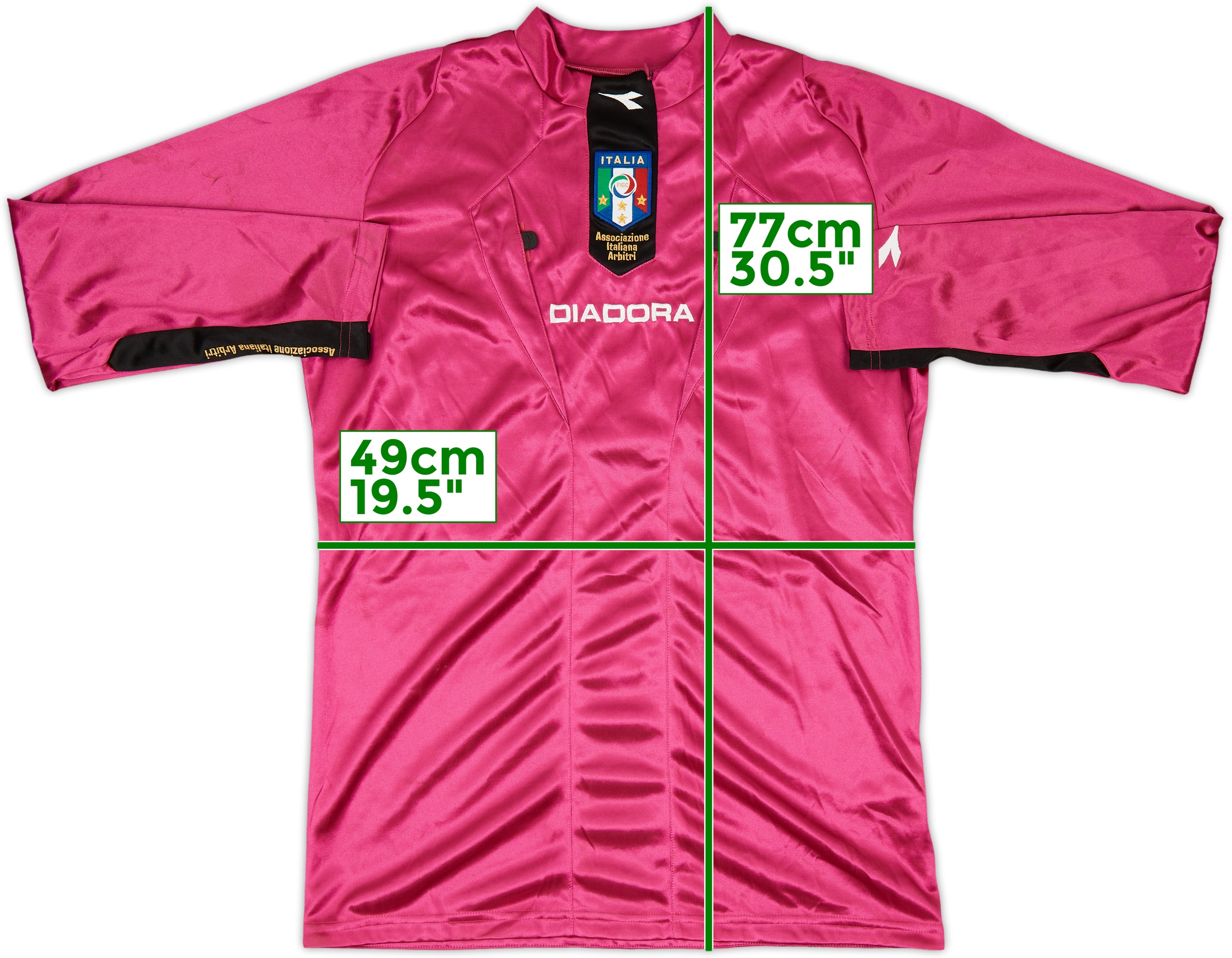 2009-10 Italy FIGC Diadora Referee L/S Shirt - 6/10 - (M)