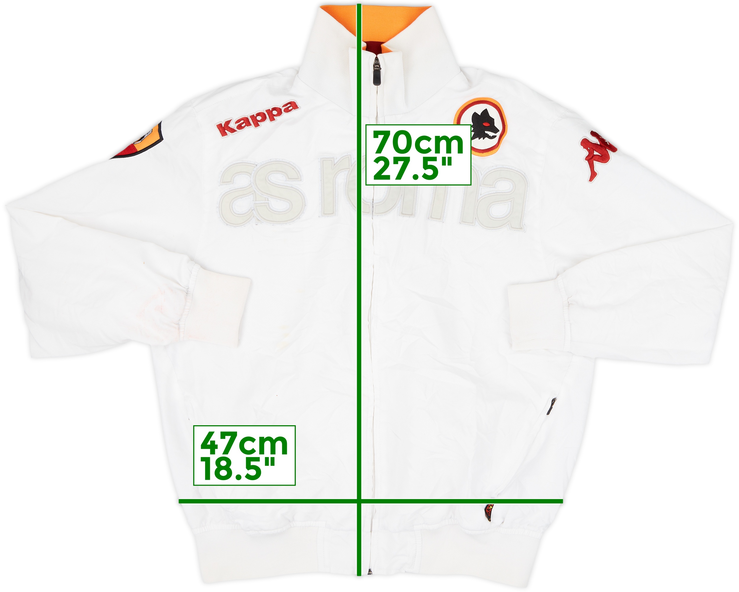 2008-09 Roma Kappa Track Jacket - 5/10 - (S)