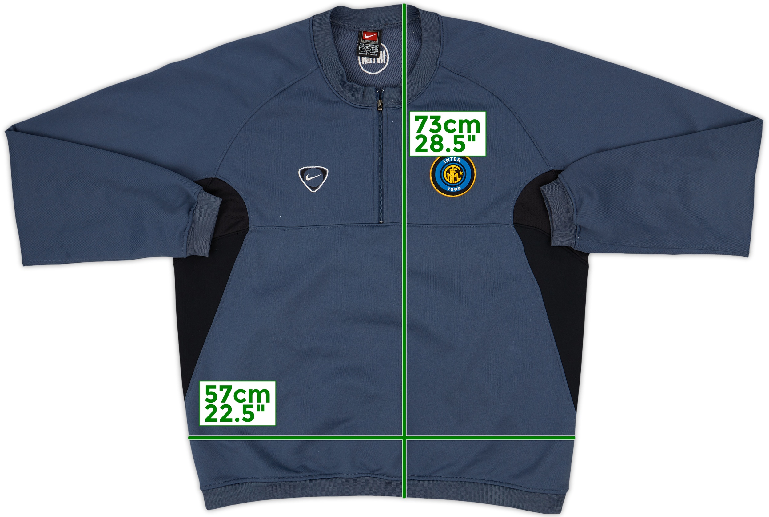（希少）1999-00 Inter Milan Nike Sweat Top 1999-00 Inter Milano Nike long-sleeve shirt | retroiscooler