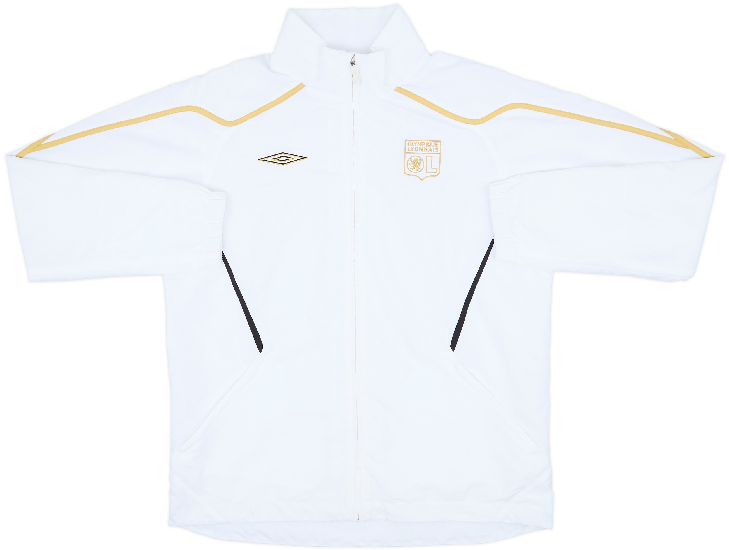 2008-09 Lyon Umbro Hooded Track Jacket - 9/10 - (L)