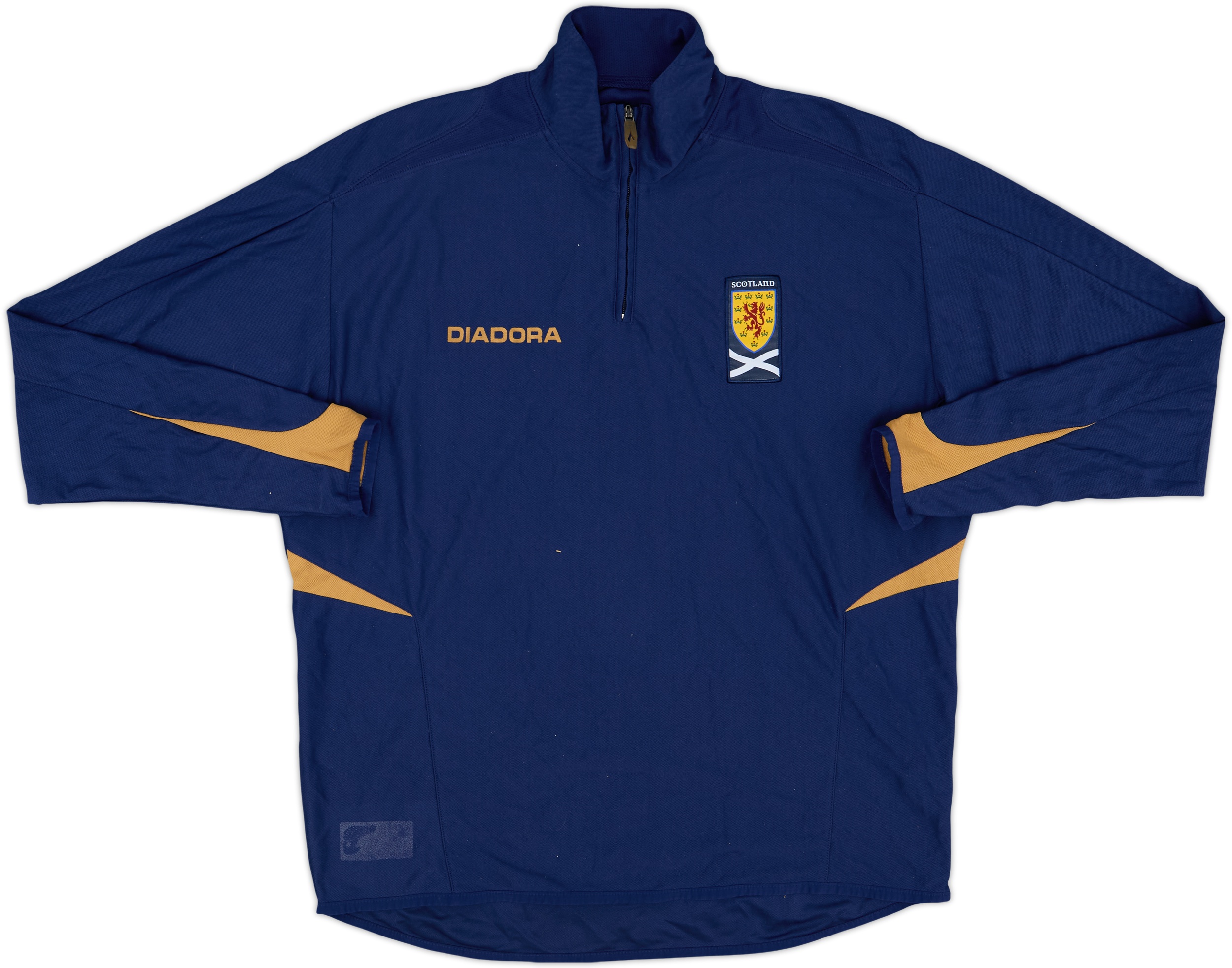 2006-07 Scotland Diadora 1/4 Zip Sweat Top - 6/10 - (M)