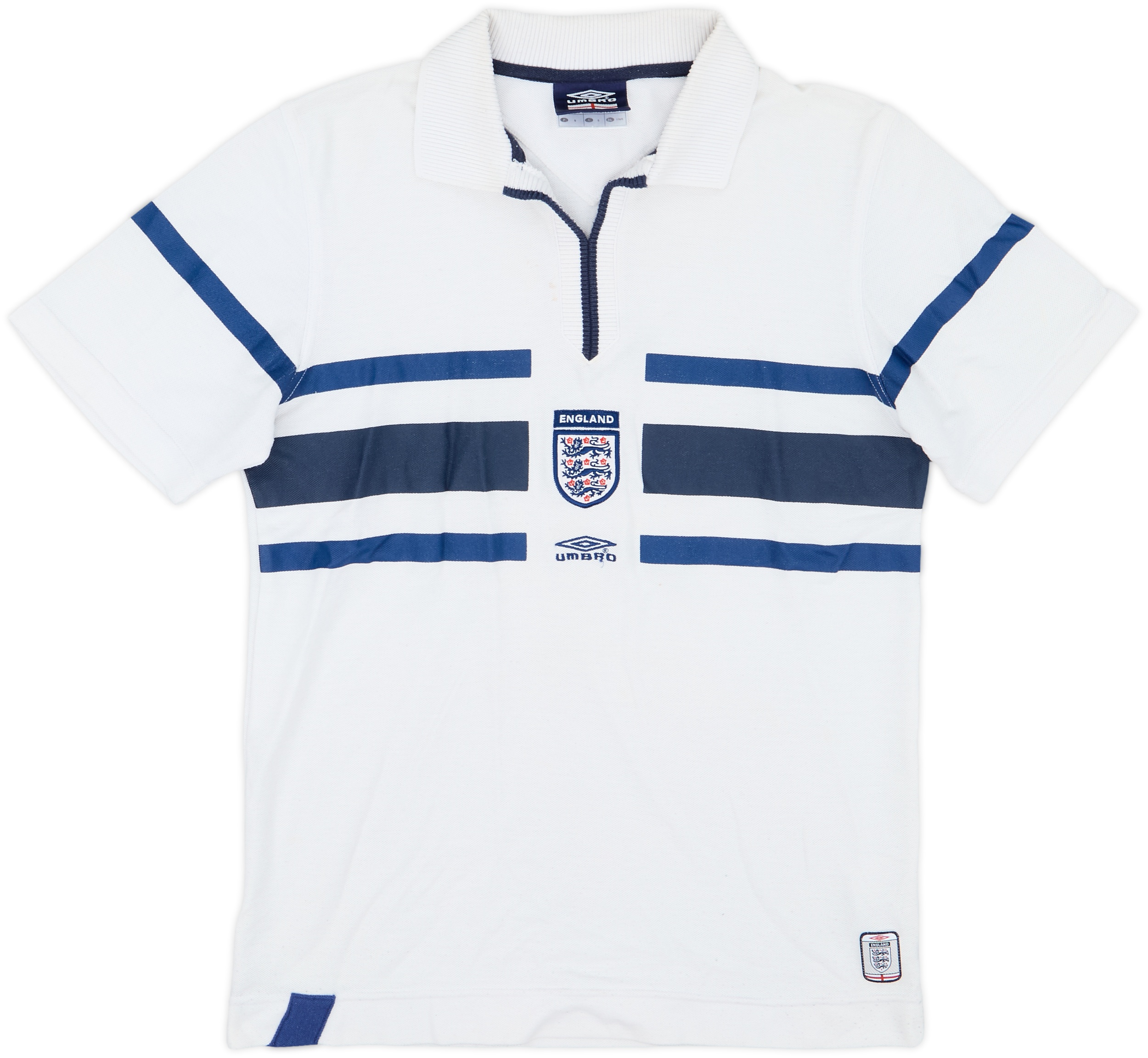 2000-01 England Umbro Polo Shirt - 6/10 - (S)