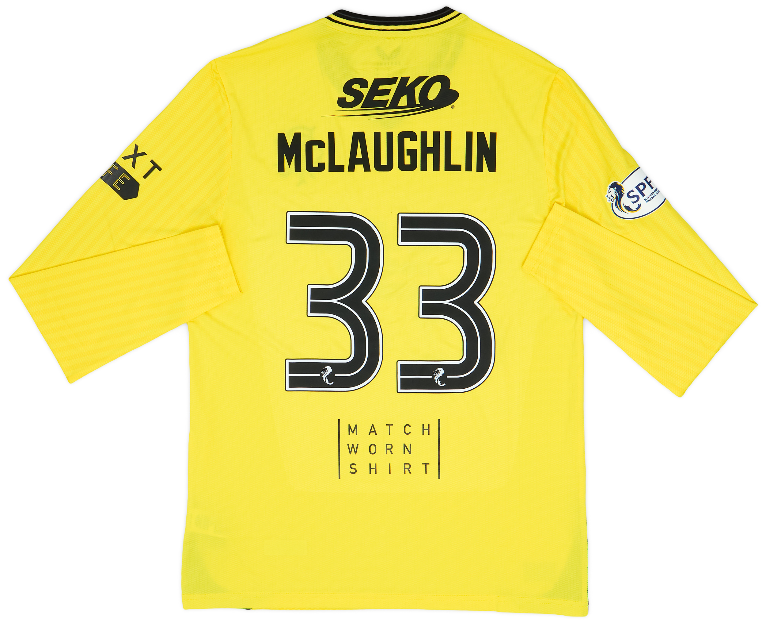 202324 Rangers Match Issue GK Shirt McLaughlin 33