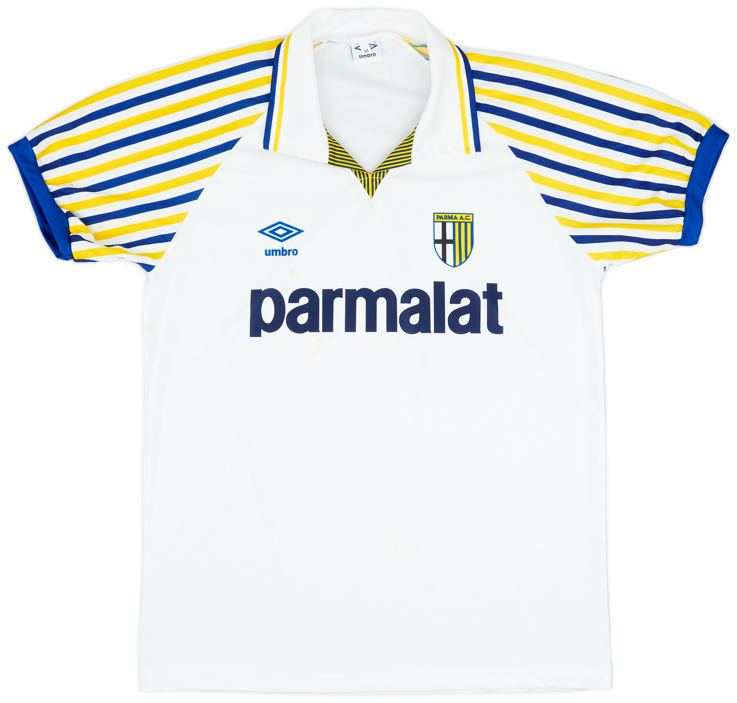 Maillot Domicile Parme 1990-91 Porté Match - #10 Chesnel - Umbro - Occasion