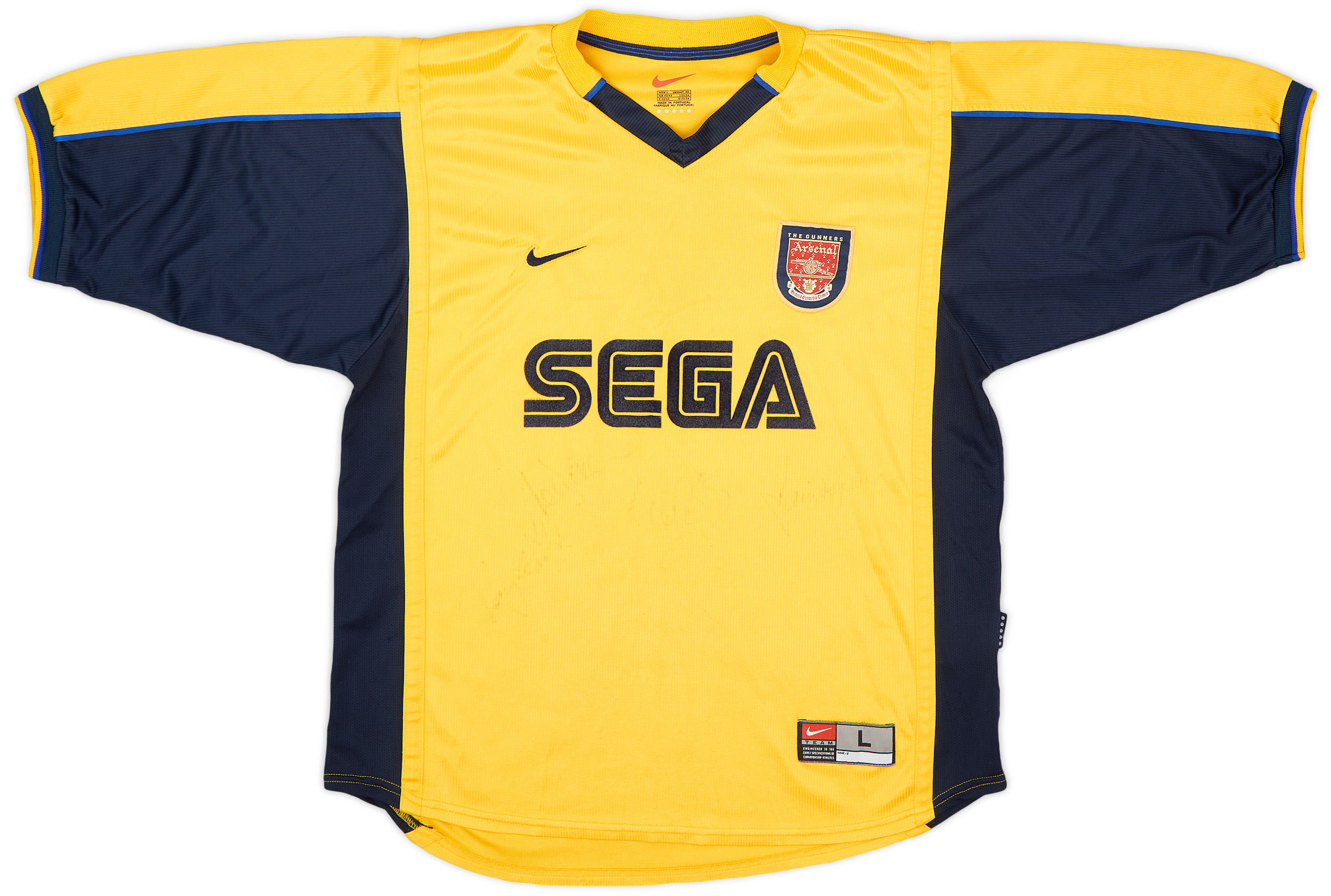 1999 01 Arsenal Squad Signed Away Shirt 6 10 L 1999-01-arsenal-squad-signed-away-shirt-6-10-l