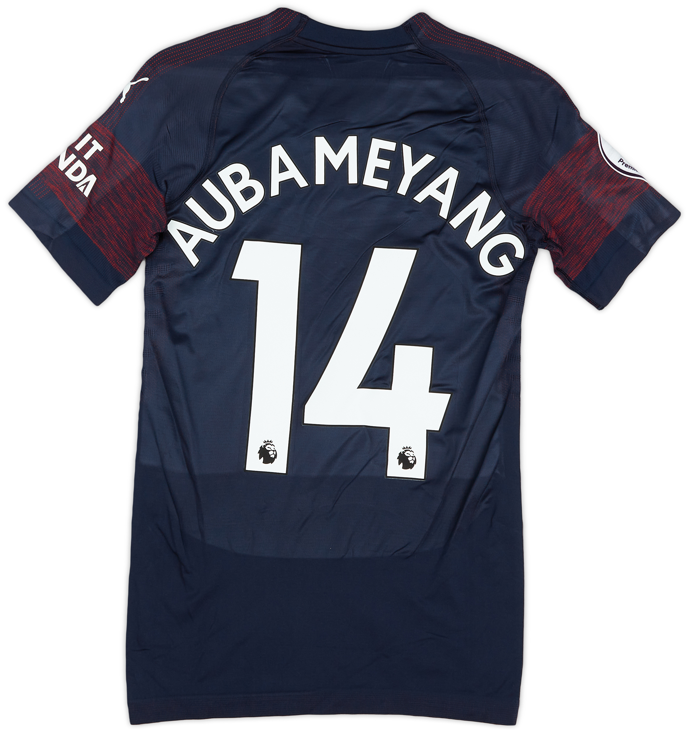 2018 19 Arsenal Authentic Away Shirt Aubameyang 14 8 10 S
