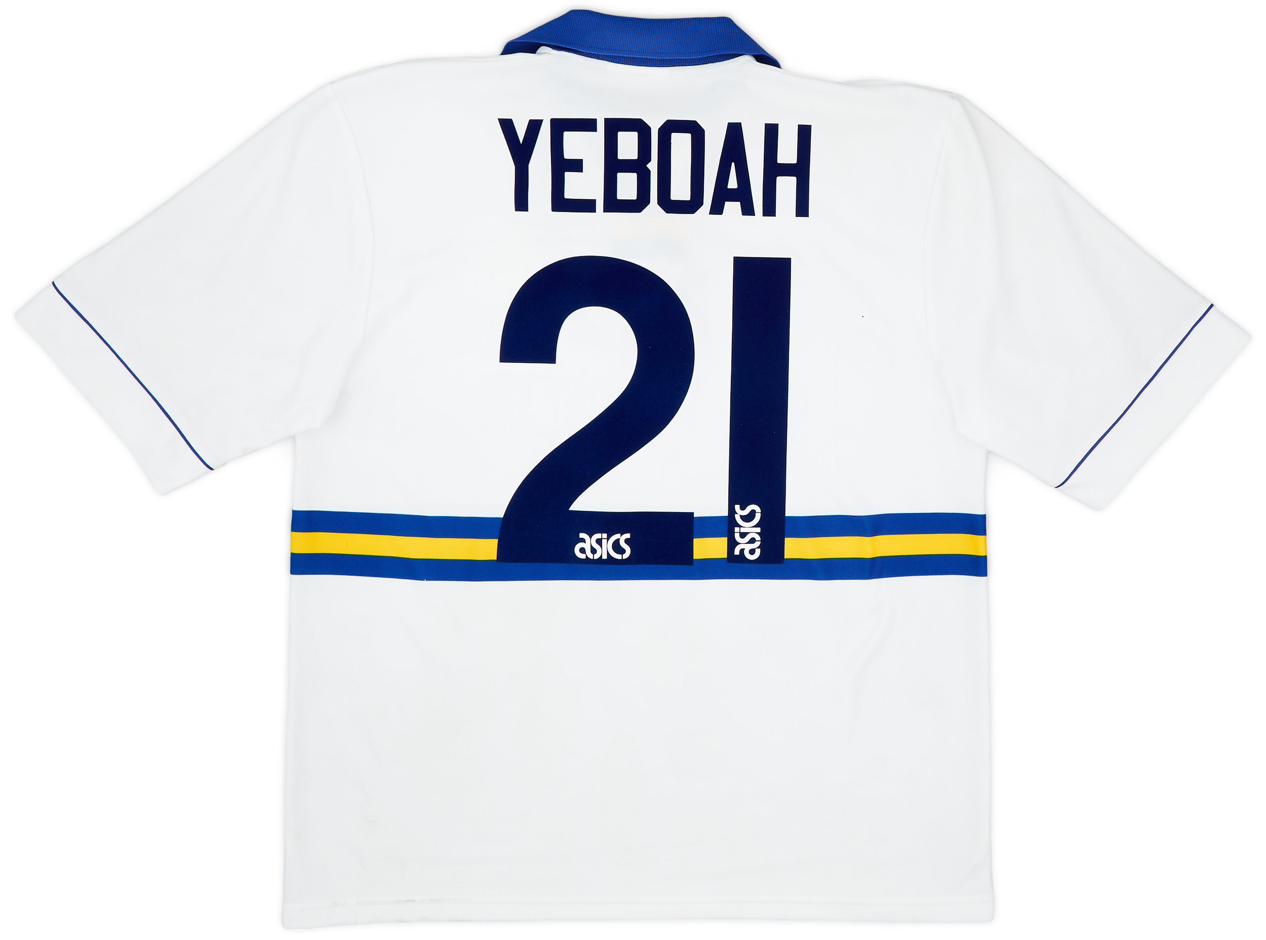 199395 Leeds United Home Shirt Yeboah 21 9/10 (L)
