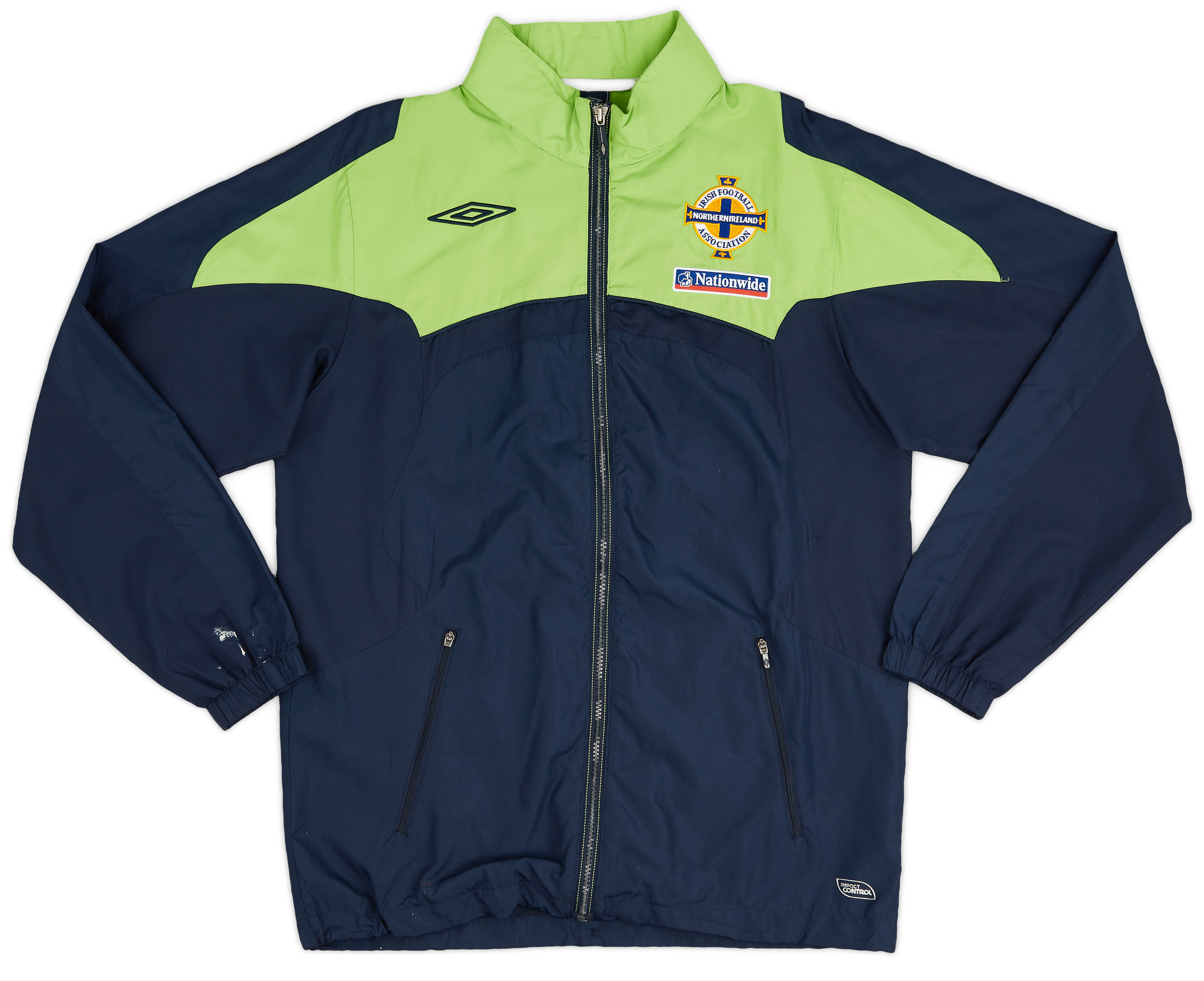 200709 Northern Ireland Umbro Hooded Rain Jacket 8/10 (S)