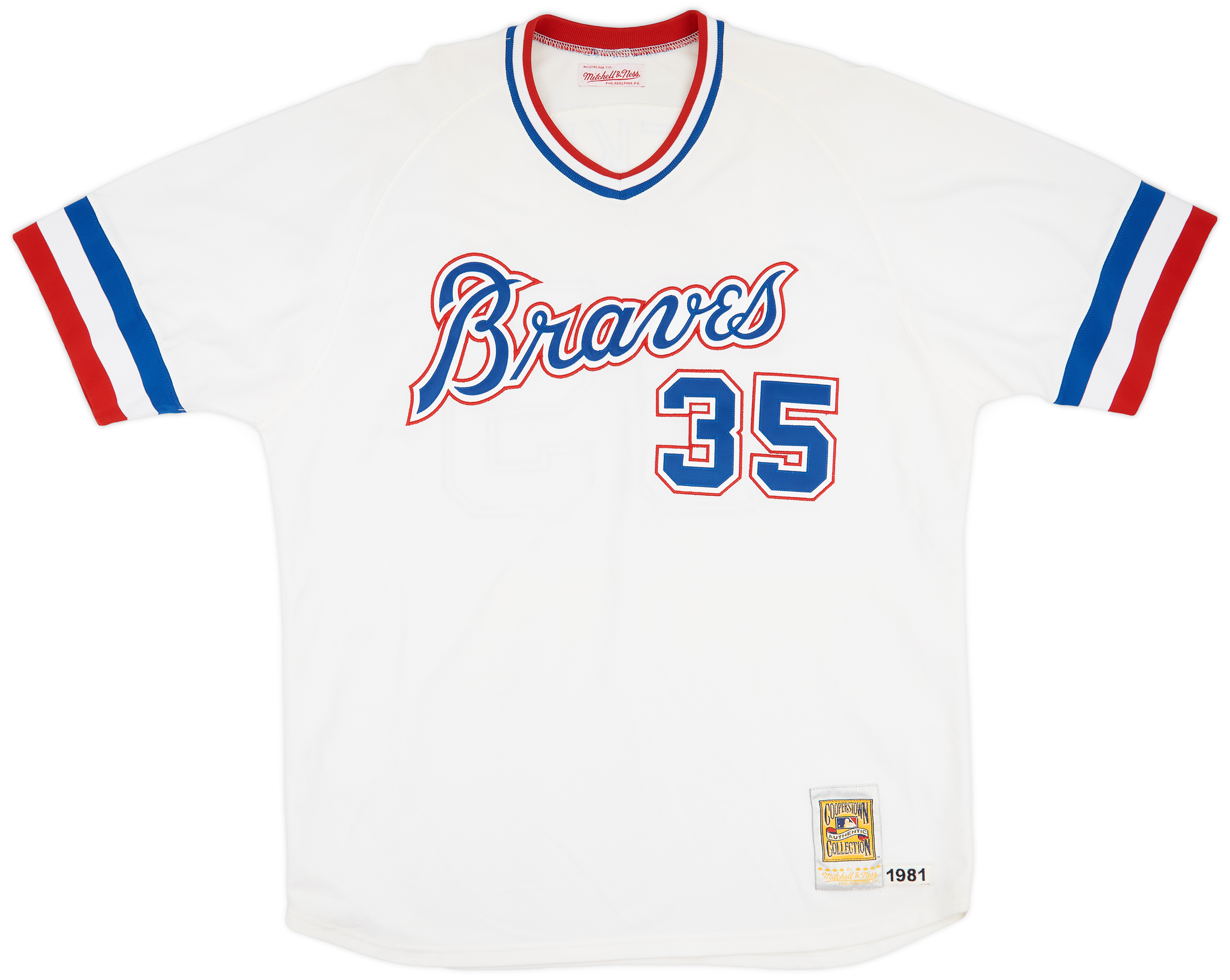 MLB Braves Niekro 35 ジャージ 48(XL) Phil Niekro Atlanta Braves #35 Majestic Cooperstown