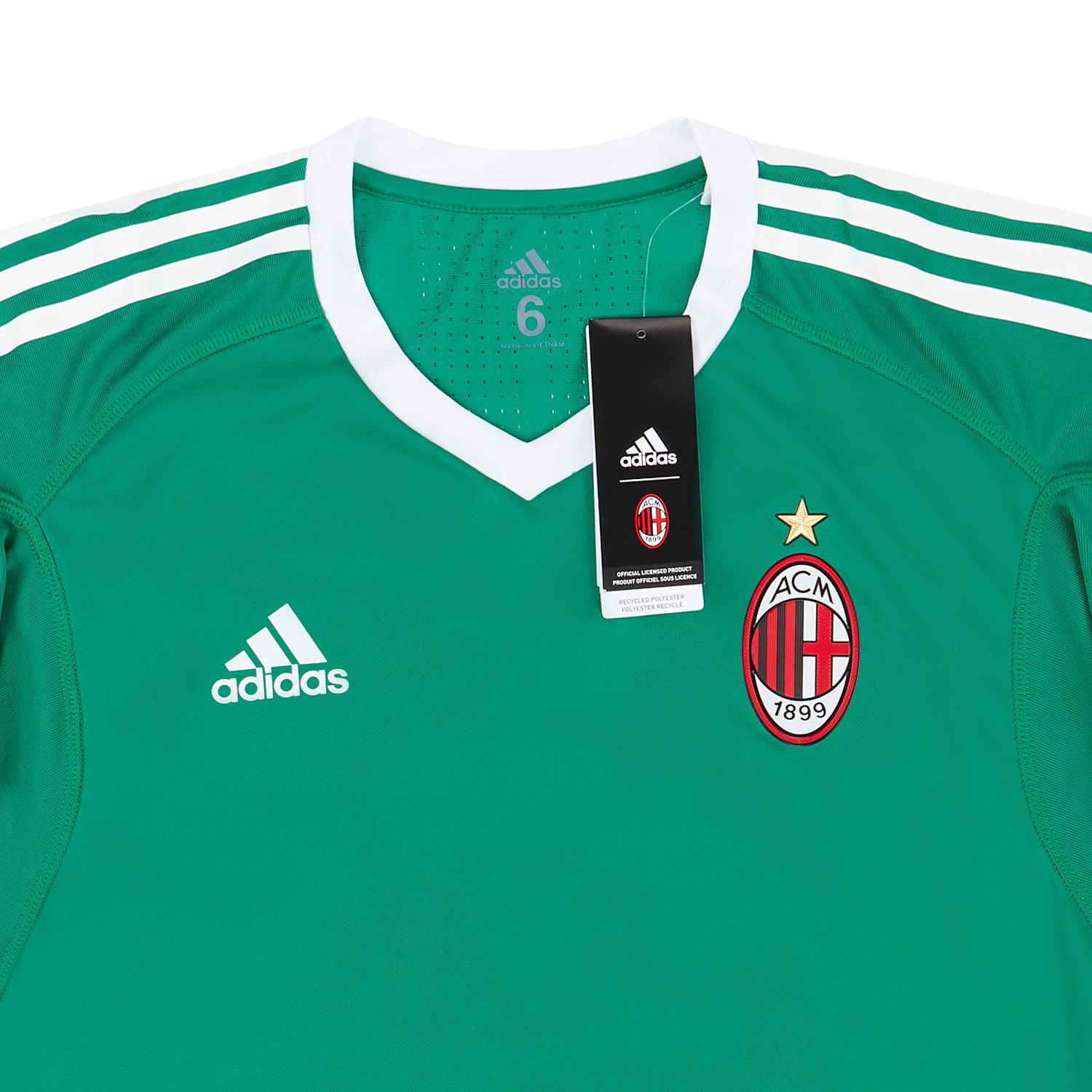2017 18 AC Milan Player Issue Adizero GK Home Shirt