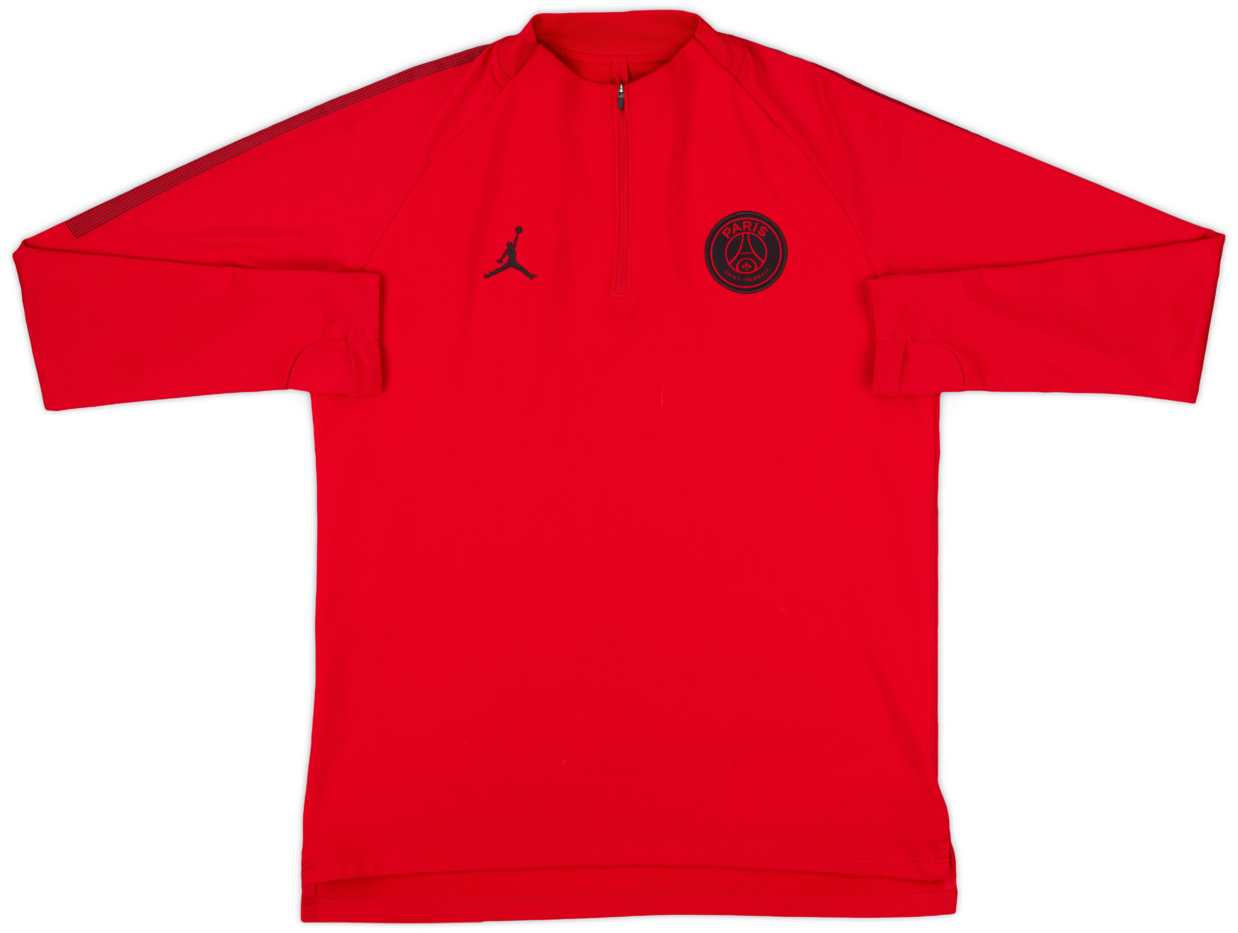 PSG JORDAN SQUAD DRILL setup 赤黒 上下　Mサイズ 2018-19 Paris Saint-Germain Jordan 1/4 Zip Drill Top - 8/10