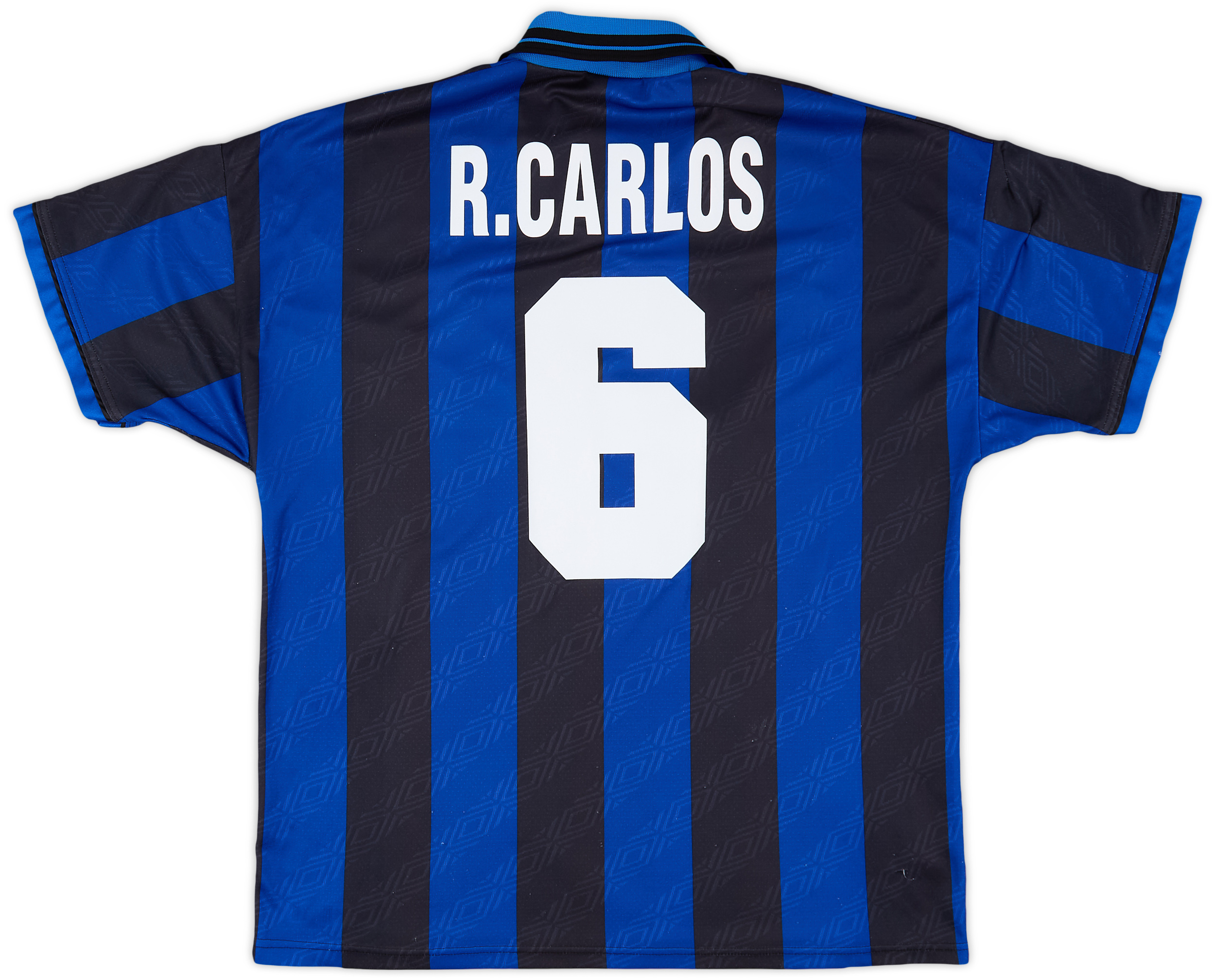 1995-96 Inter Milan Home Shirt R.Carlos #6 - 6/10 - (XL)
