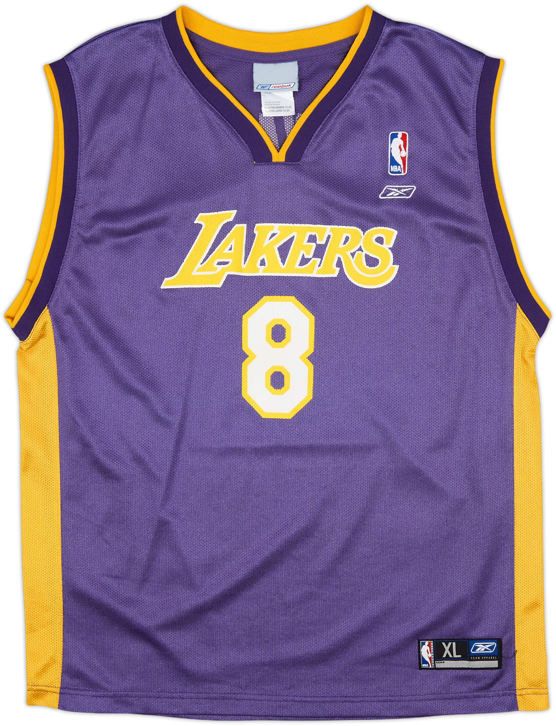 Reebok チェンバレン レイカーズ バスケ ユニホーム 2002-06 LA Lakers Bryant #8 Reebok Away Jersey - 8/10 - (XL.Boys)